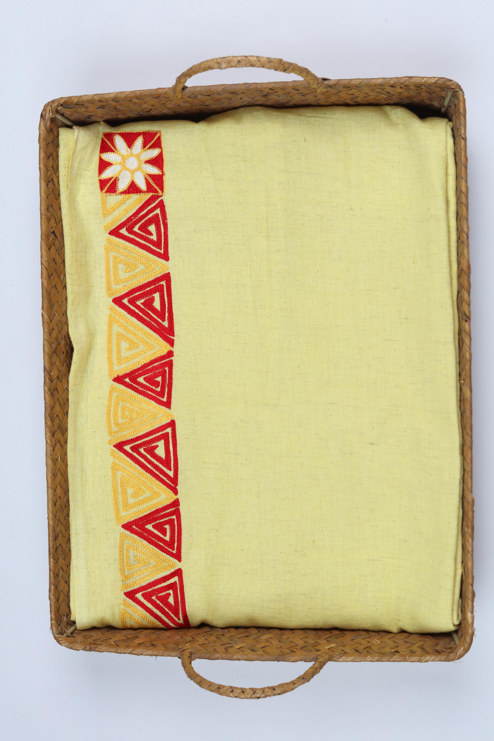 Cotton 2 Piece Unstitched Kurta & Bttom Set – Traditional Design-030