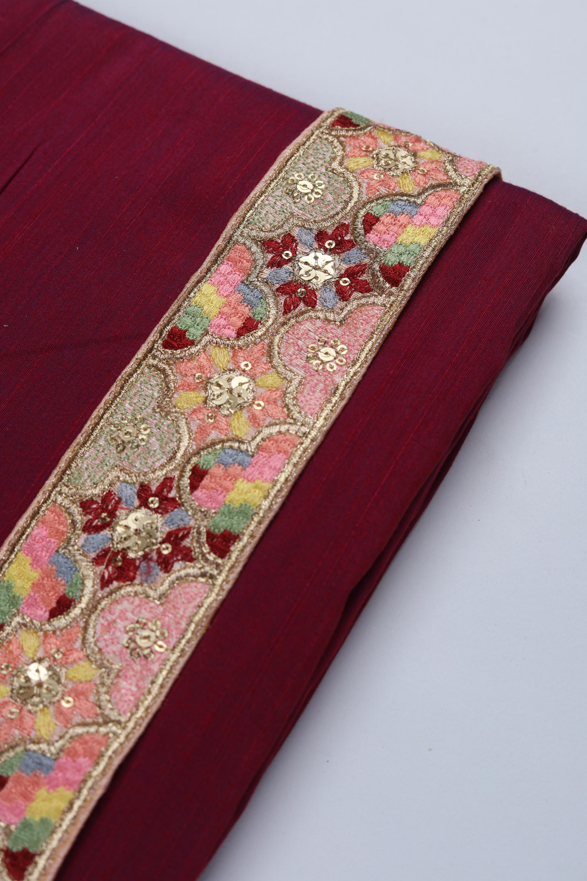 Cotton Silk 3 Piece Unstitched Set -239