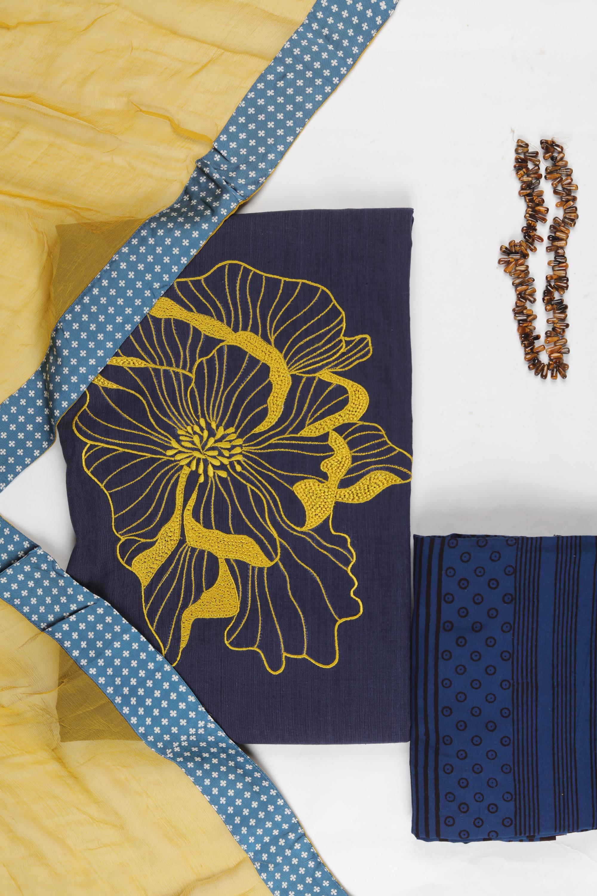 Cottton Embroidered set-67