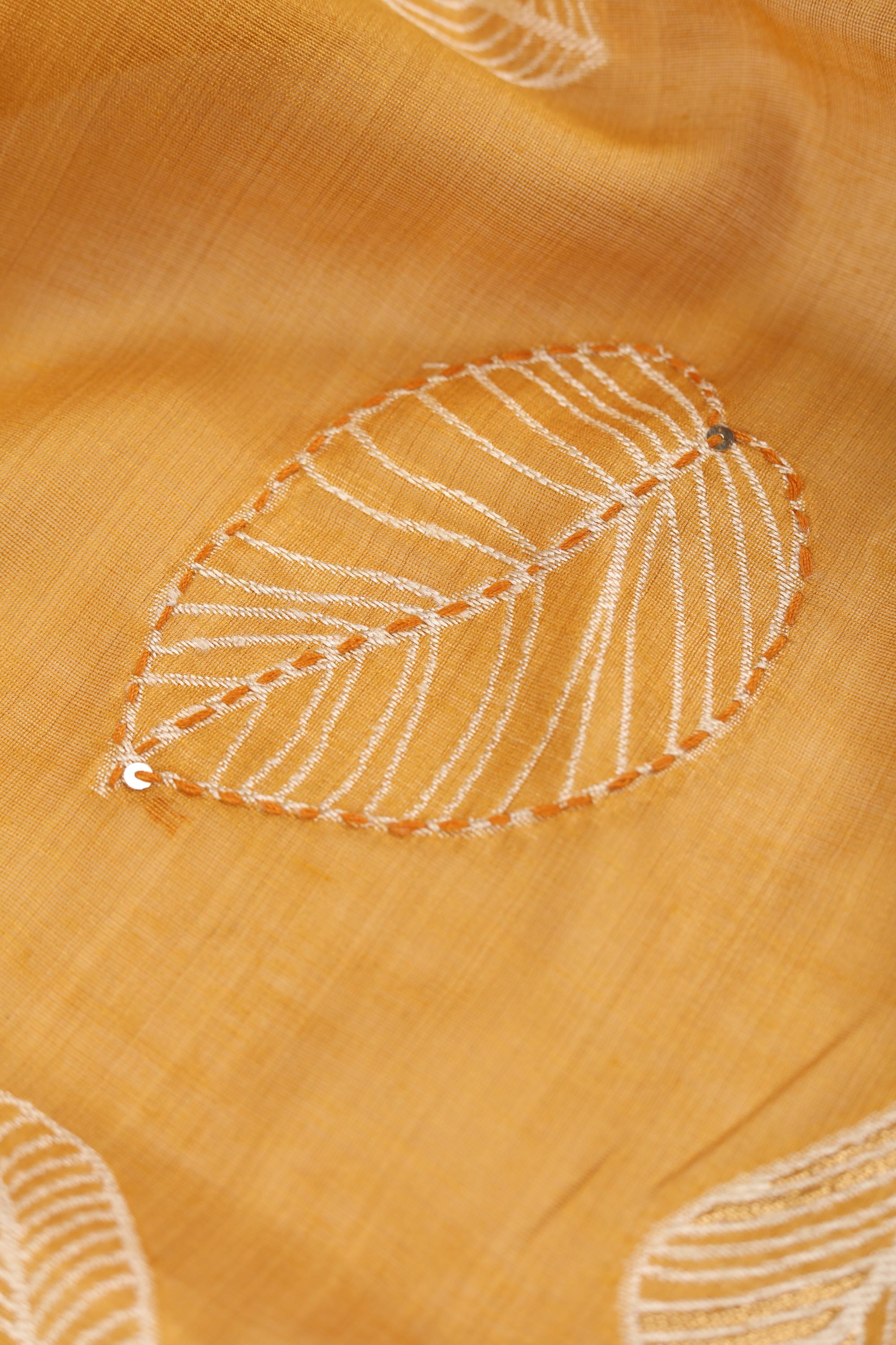 Semi Linen Embroidered Set-4