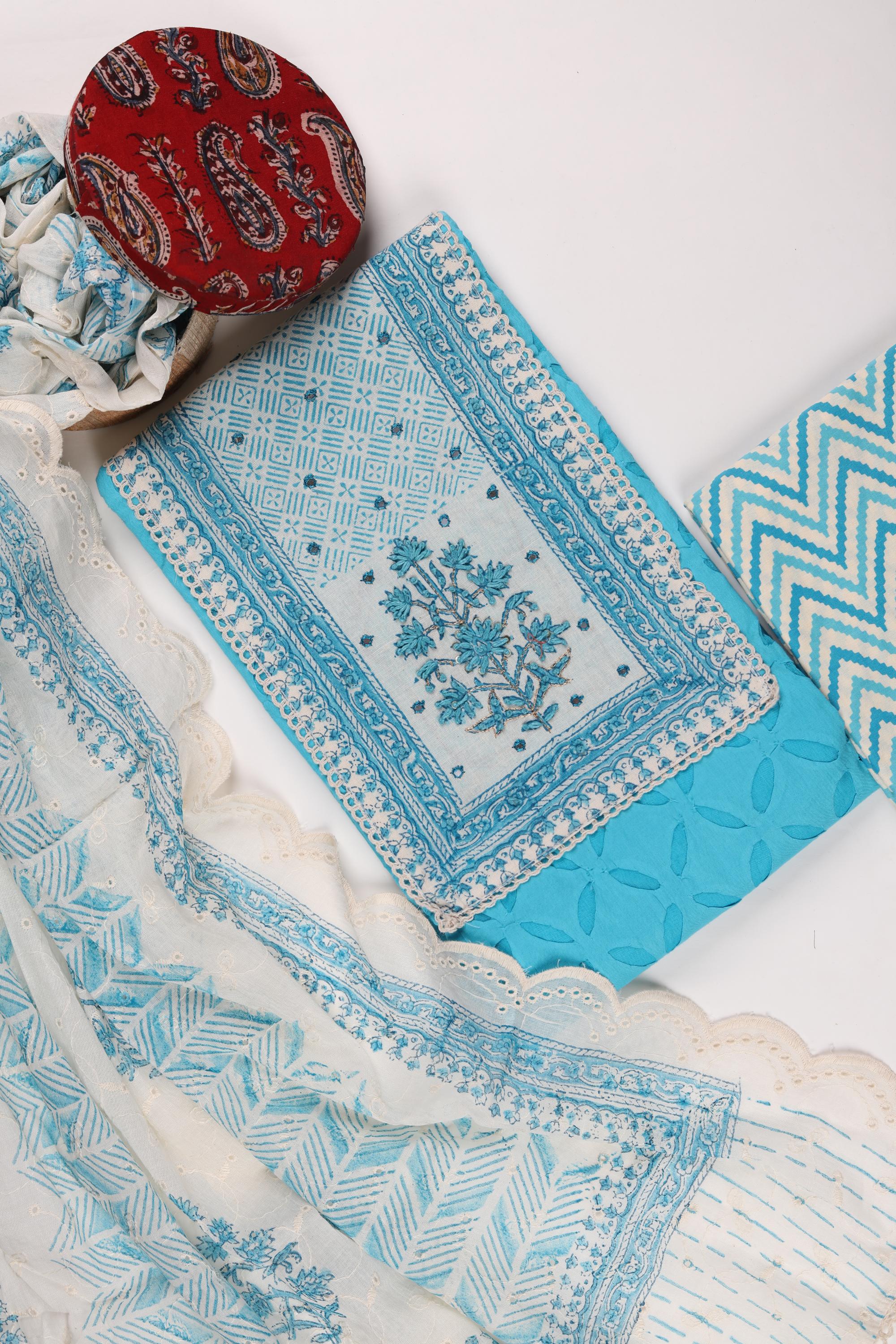 Cotton Applique Work Set -1