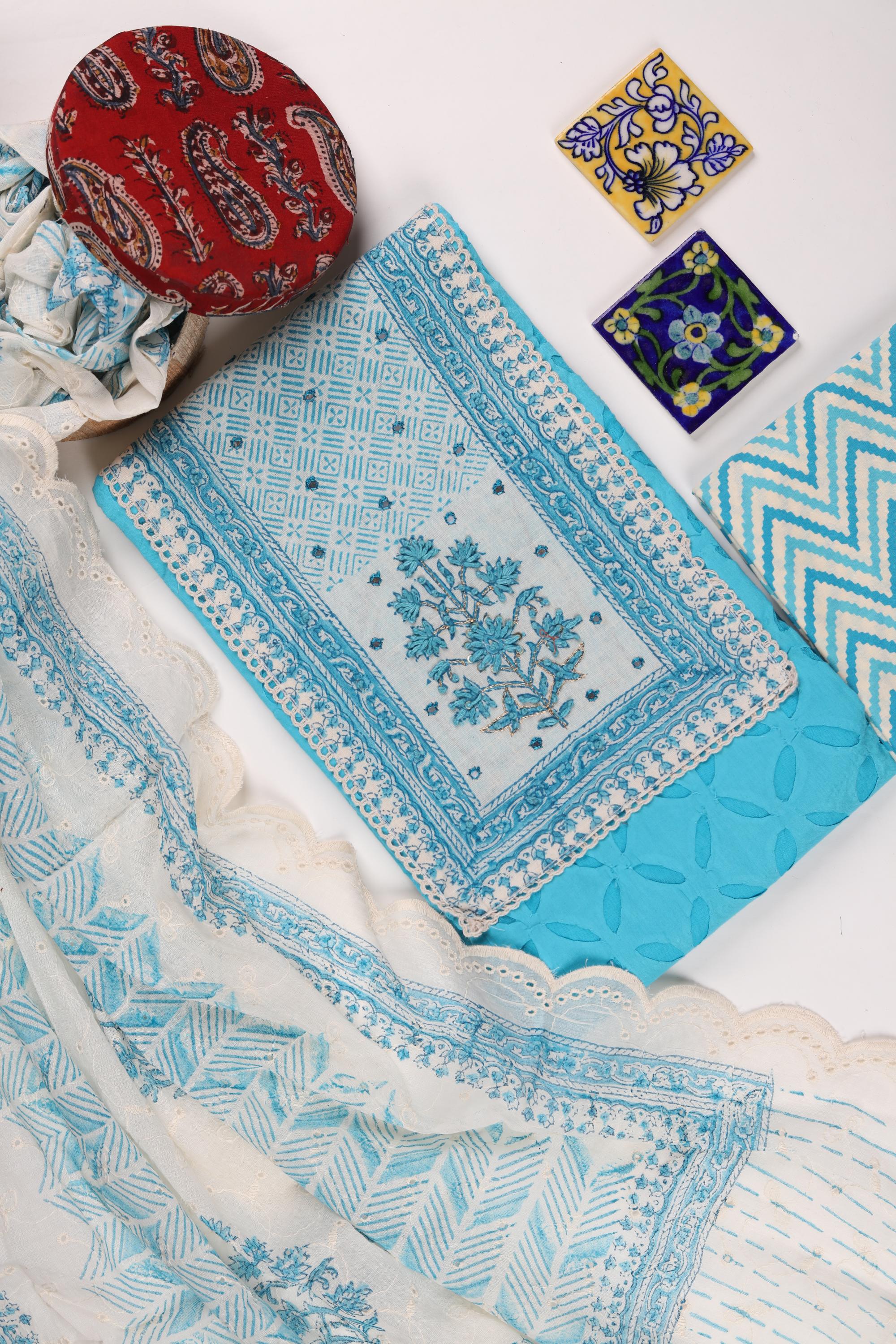 Cotton Applique Work Set -1