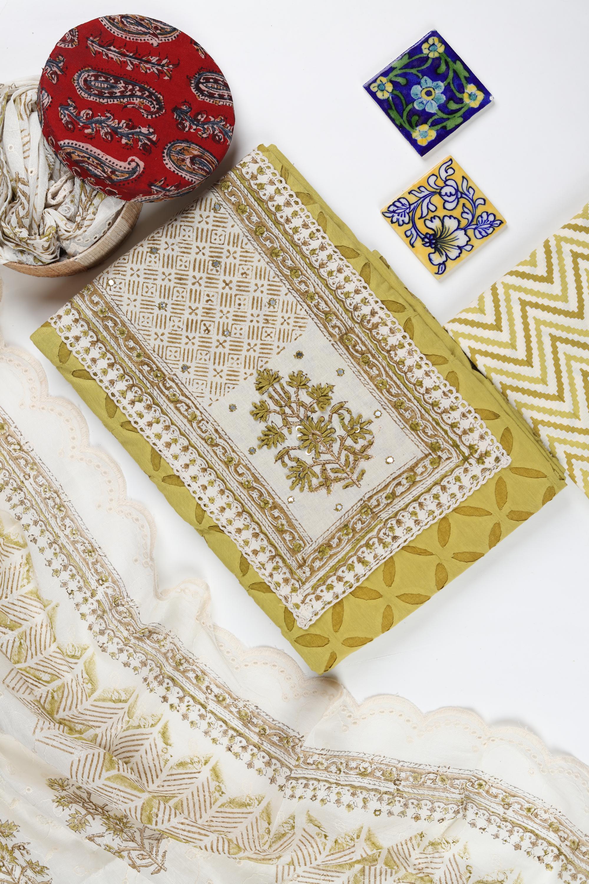 Cotton Applique Work Set -2
