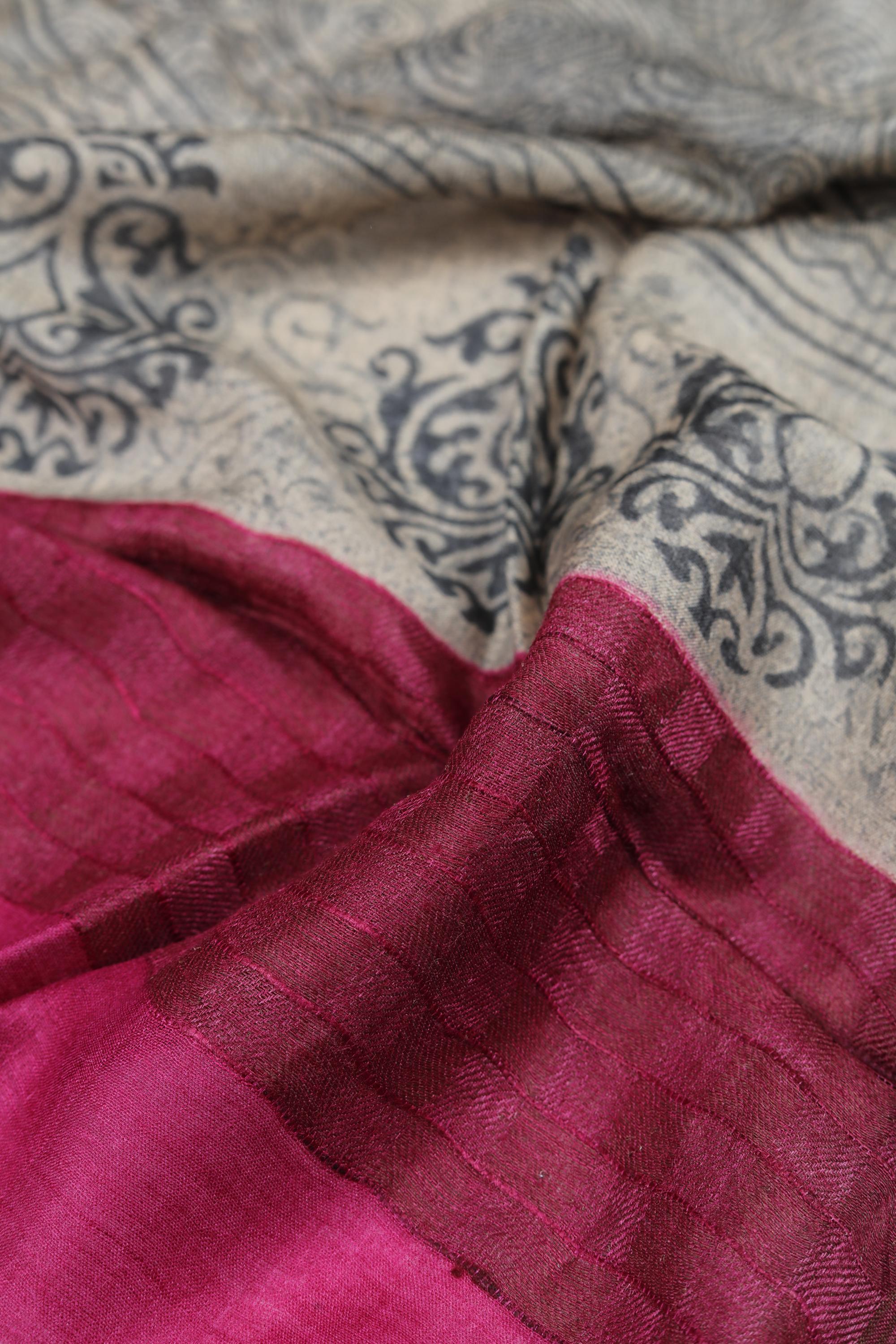 Tussar Silk 3 Piece Unstitched Set -255