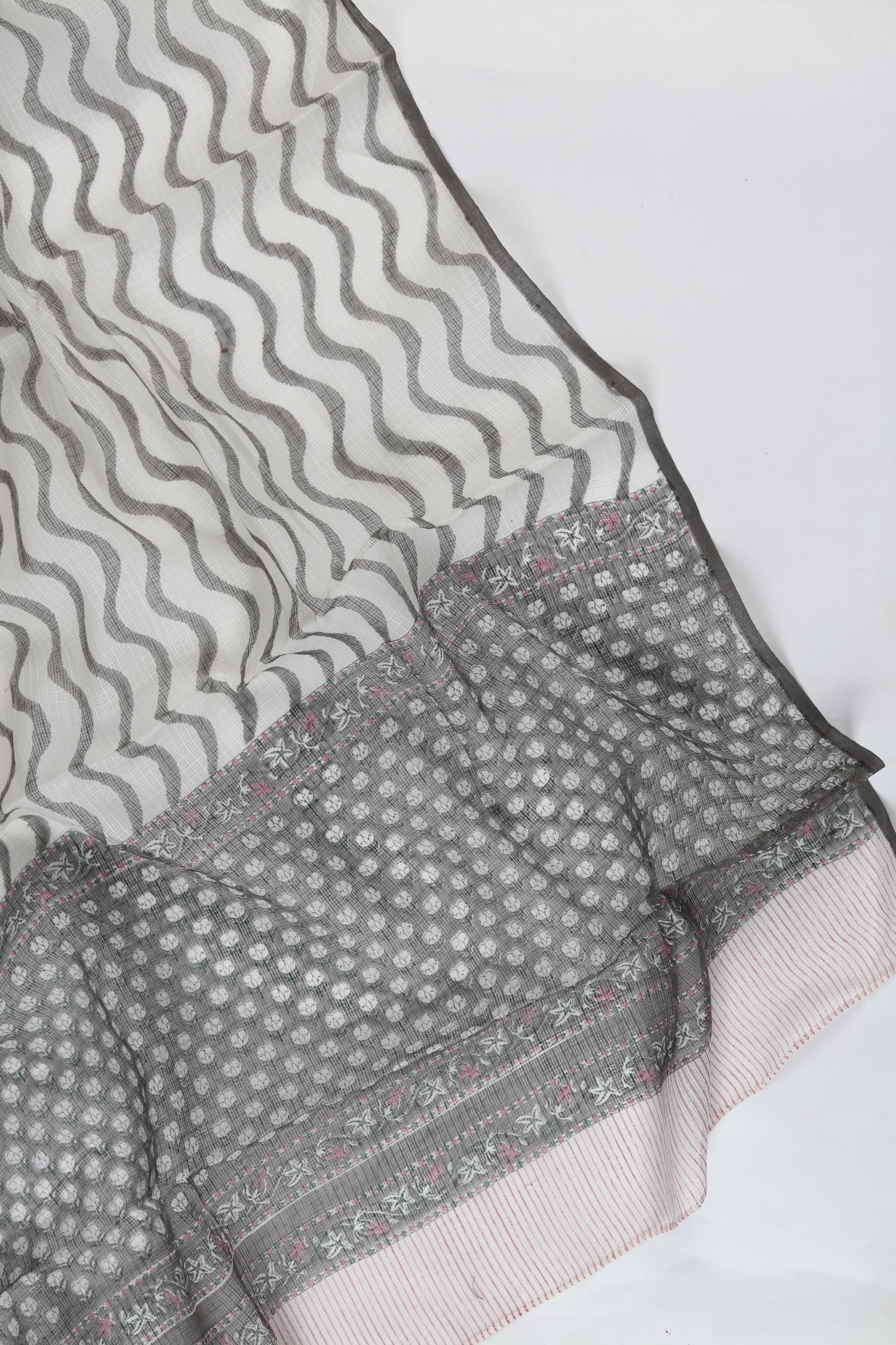 Chanderi 3 Piece Unstitched Set – Traditional Weave-125