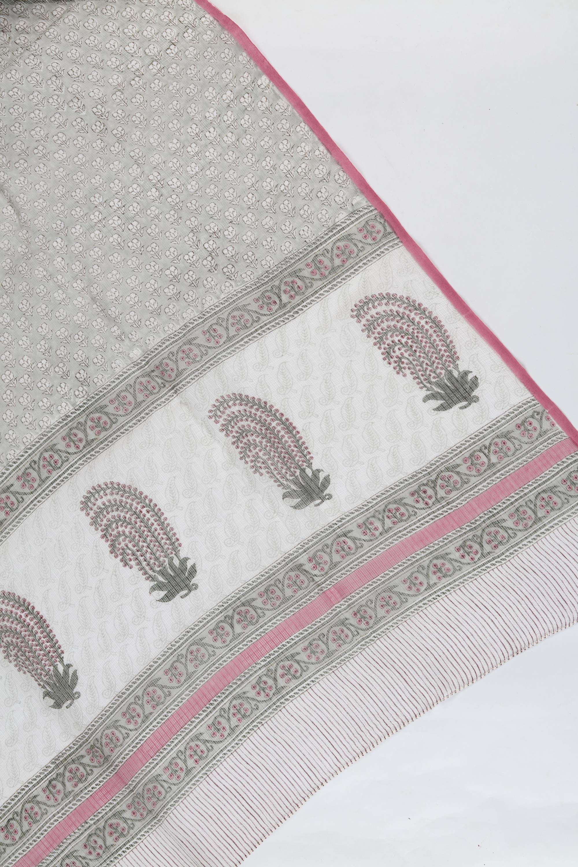 Chanderi 3 Piece Unstitched Set – Traditional Weave-127