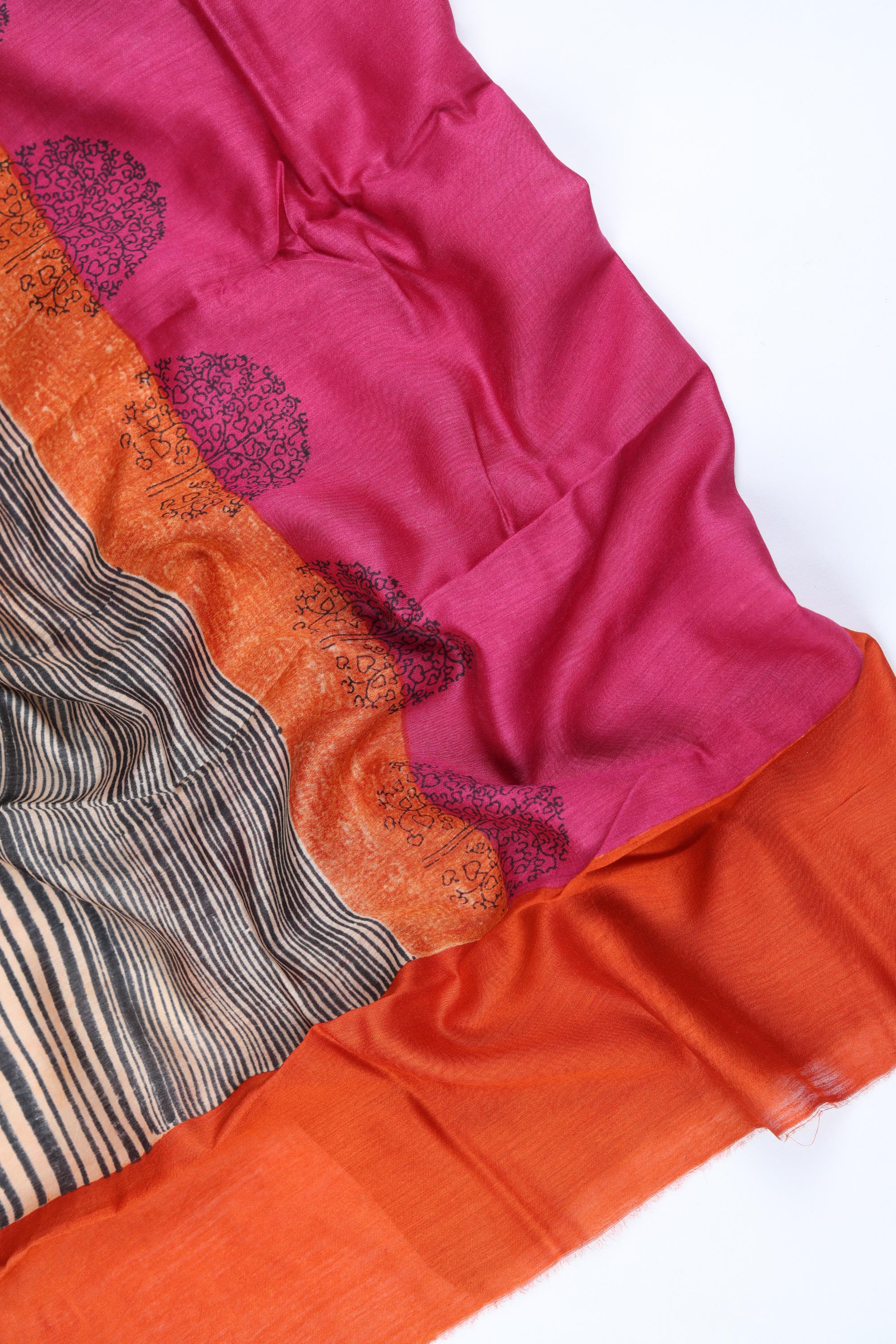 Tussar Silk 3 Piece Unstitched Set -260