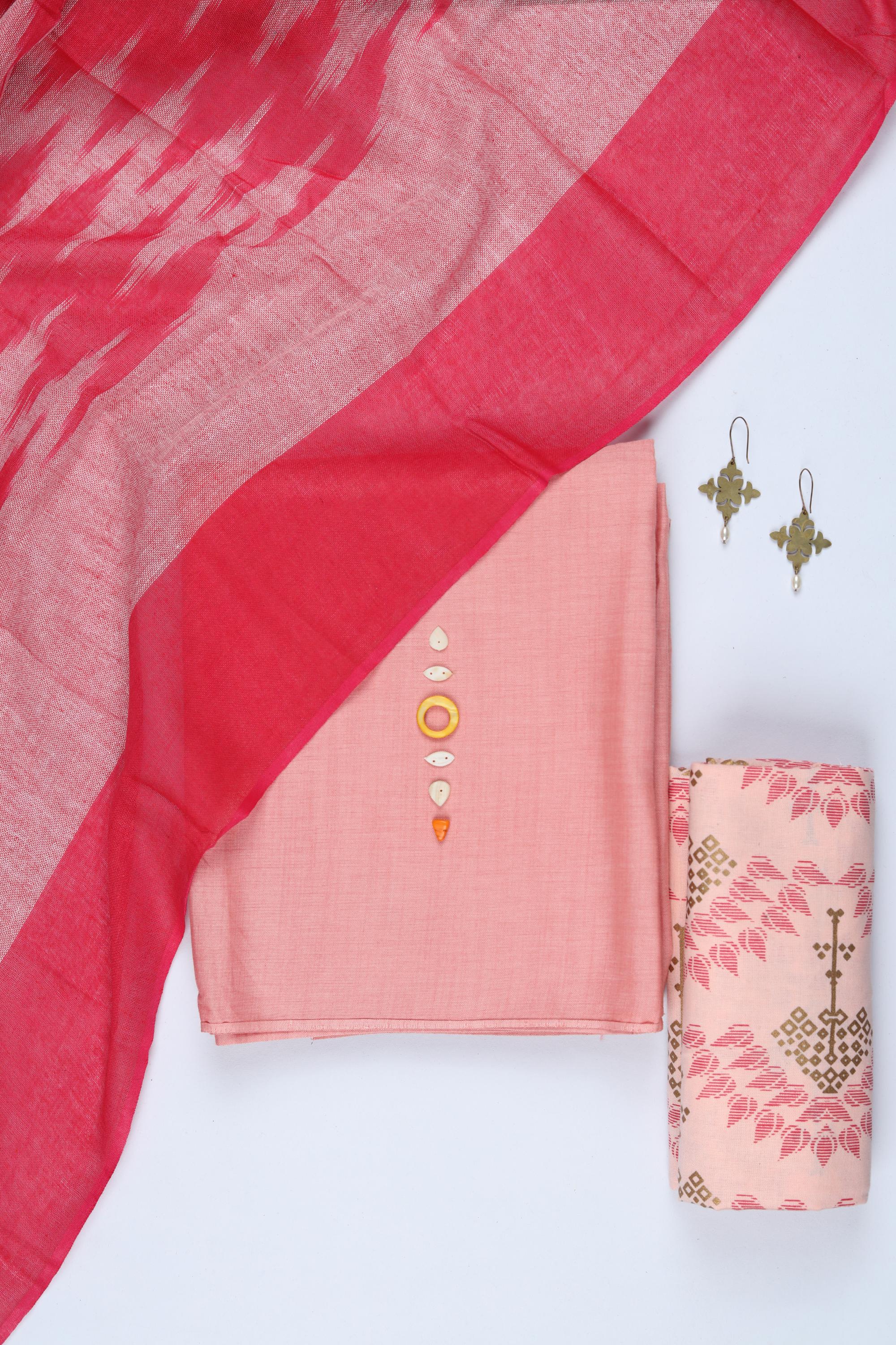 Cotton 3 Piece Unstitched Set -261