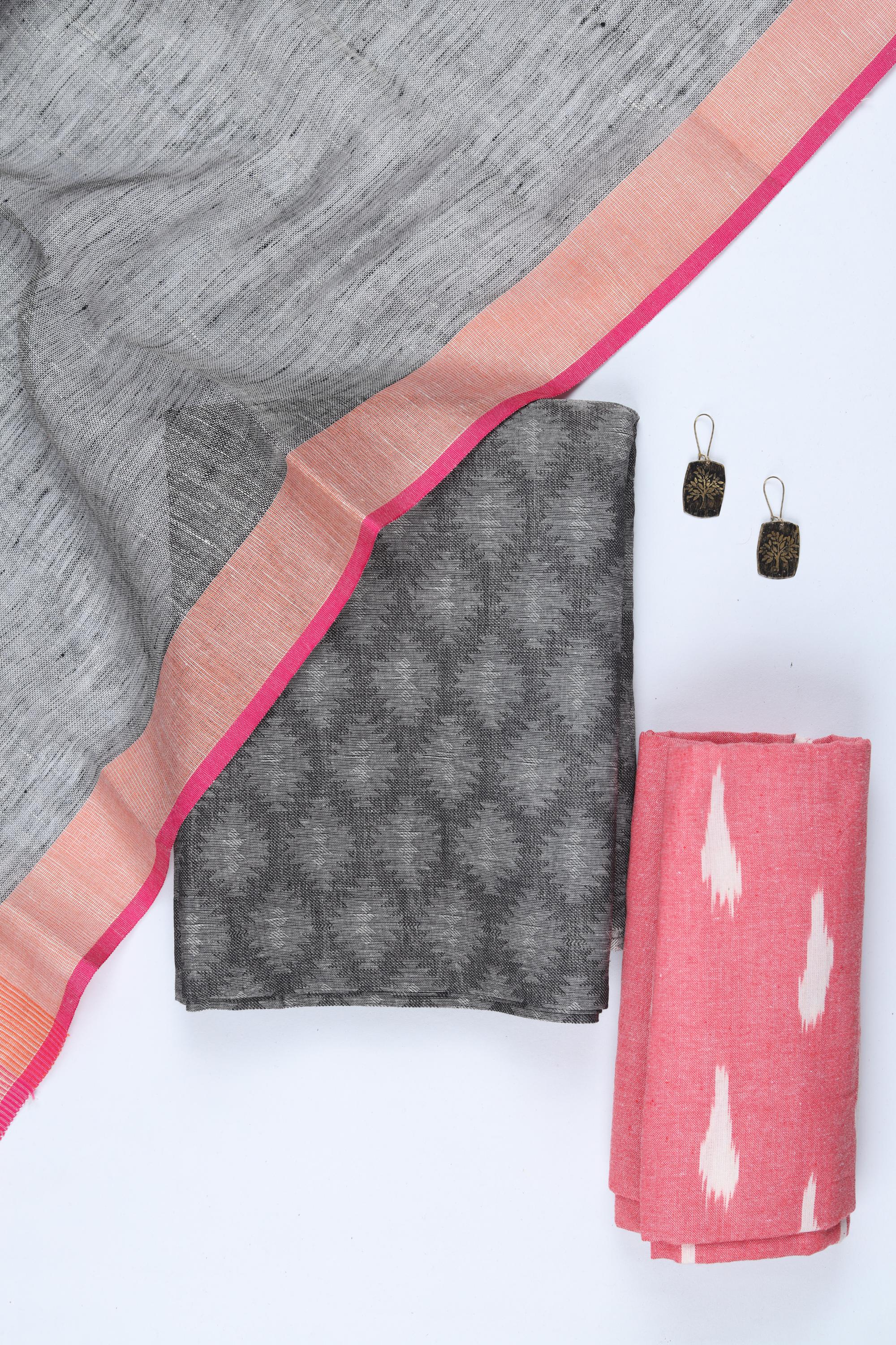 Cotton 3 Piece Unstitched Set -263