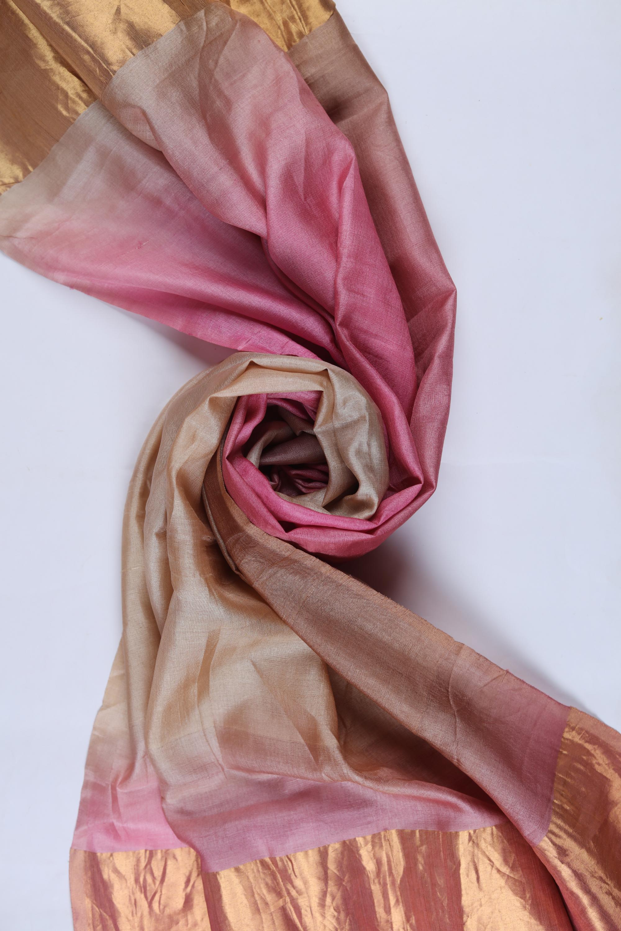 Chanderi 2 Piece Unstitched Kurta & Dupatta Set – Traditional Weave-135