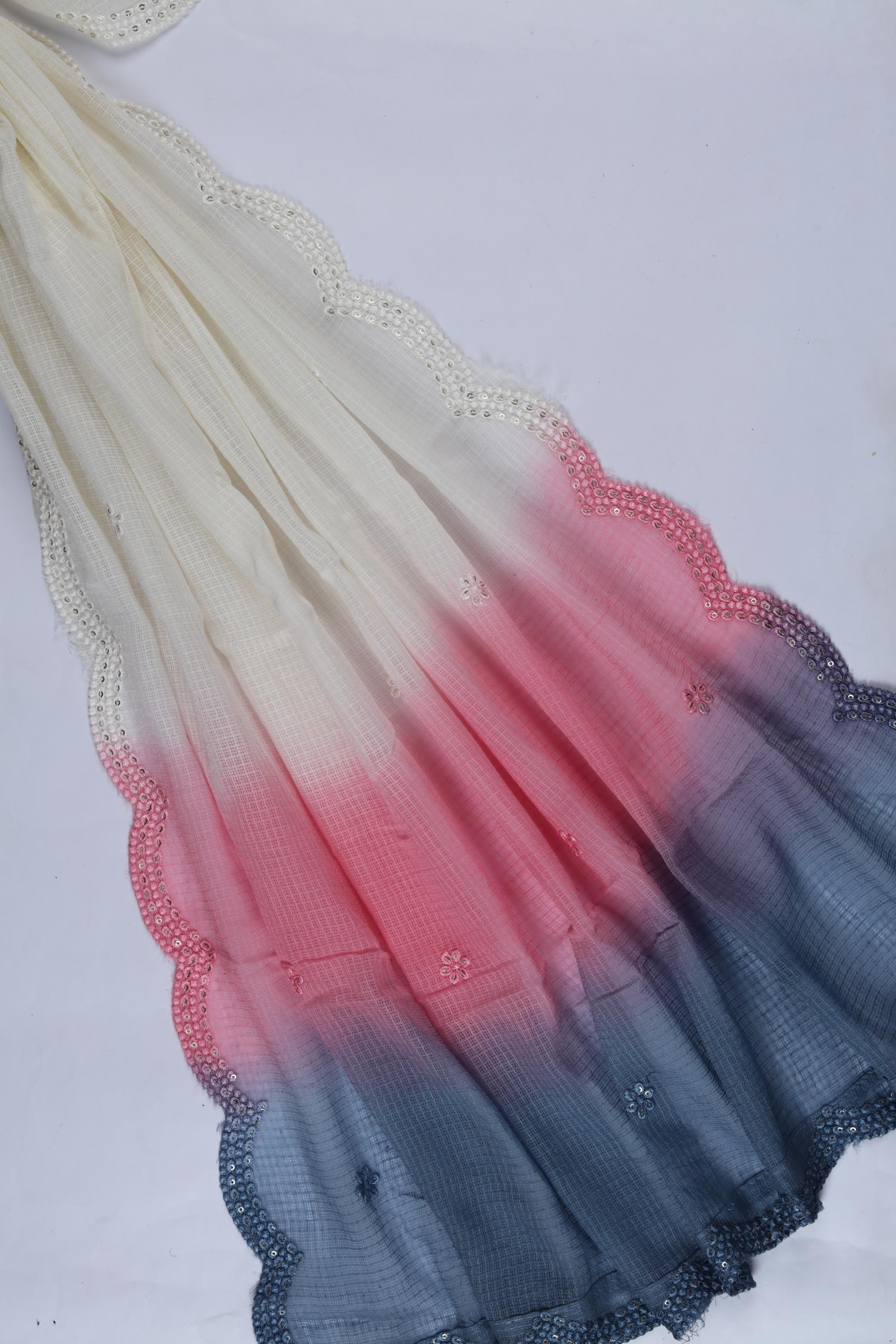 Linen 2 Piece Unstitched Kurta & Dupatta Set – Elegant Ethnic Design-139