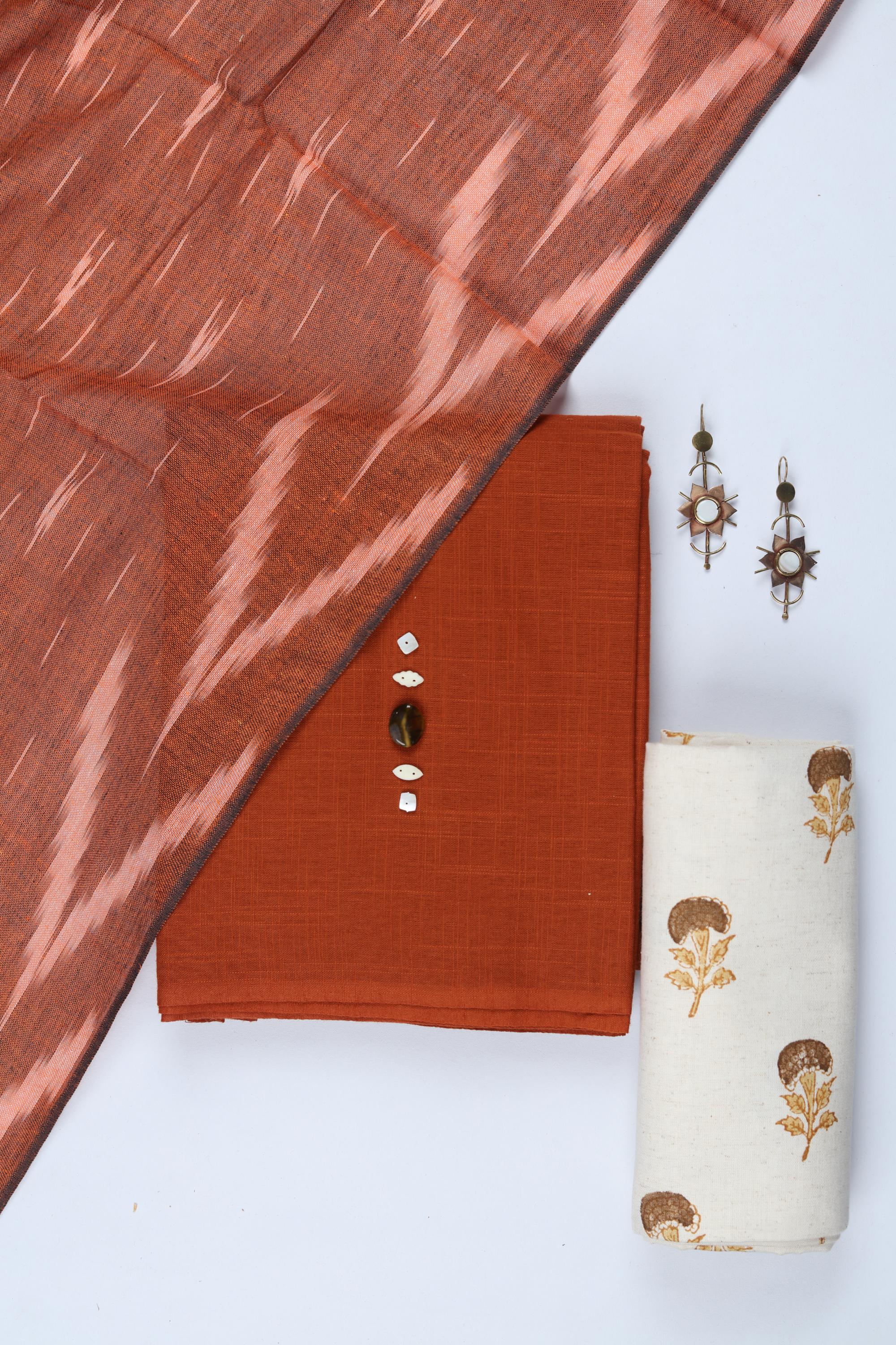 Cotton 3 Piece Unstitched Set -280