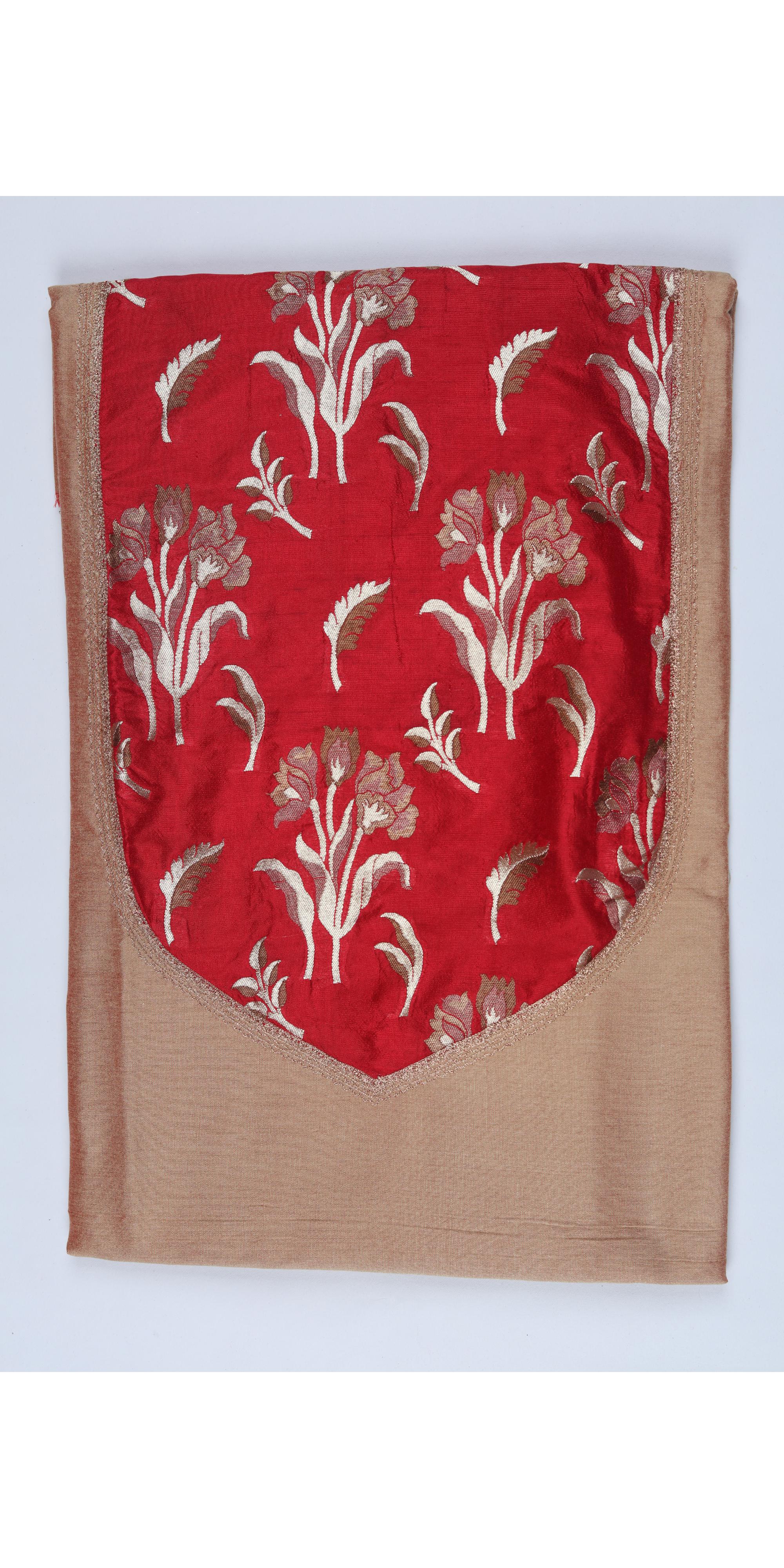 Cotton Silk 3 Piece Unstitched Set -290