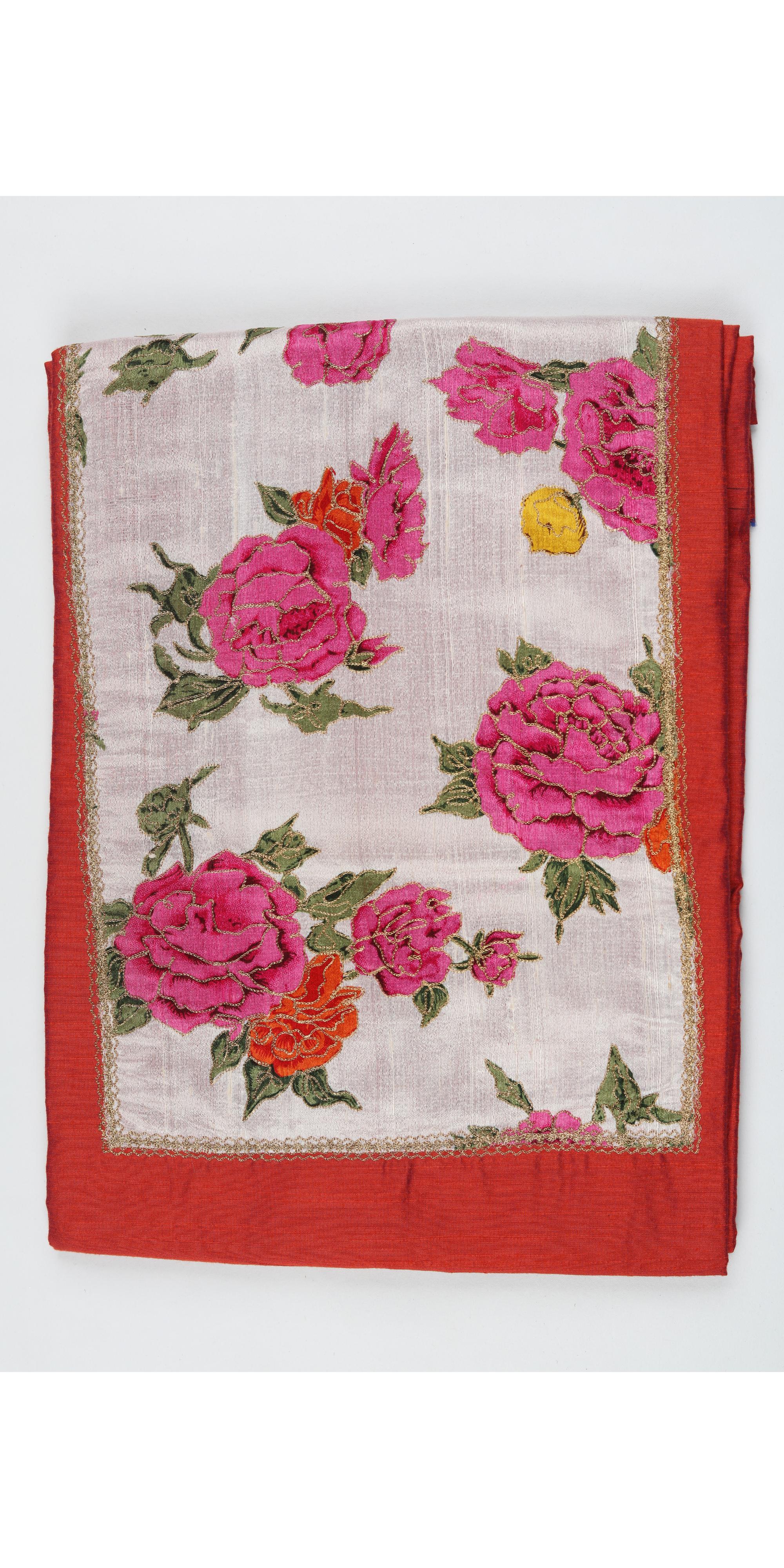 Cotton Silk 3 Piece Unstitched Set -300