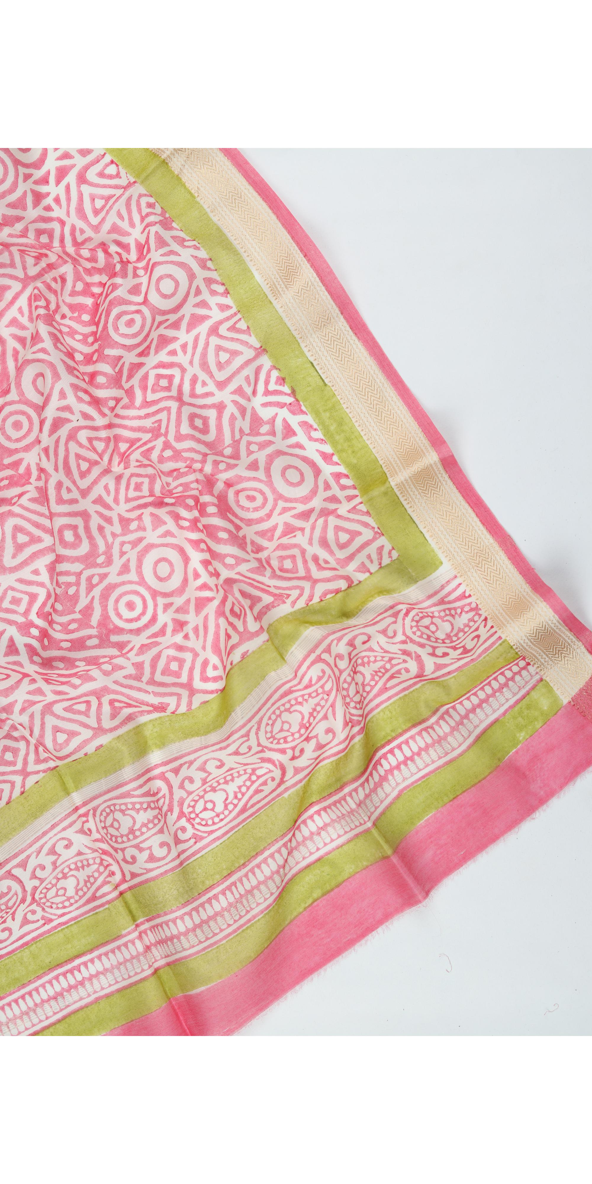 Cotton Silk 3 Piece Unstitched Set -300