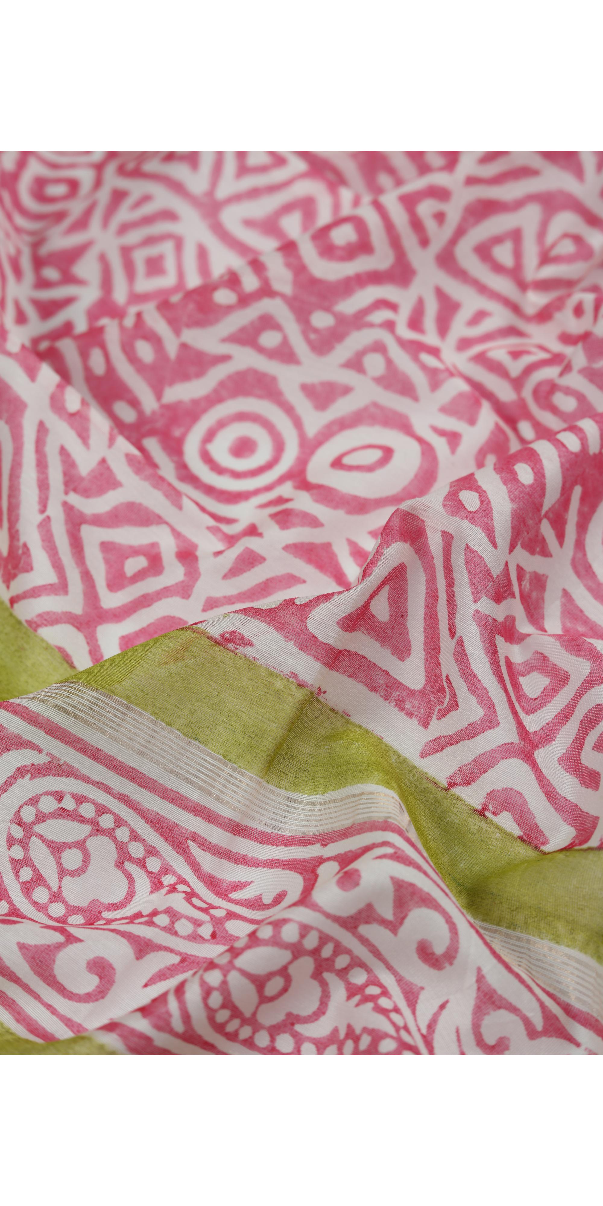 Cotton Silk 3 Piece Unstitched Set -300