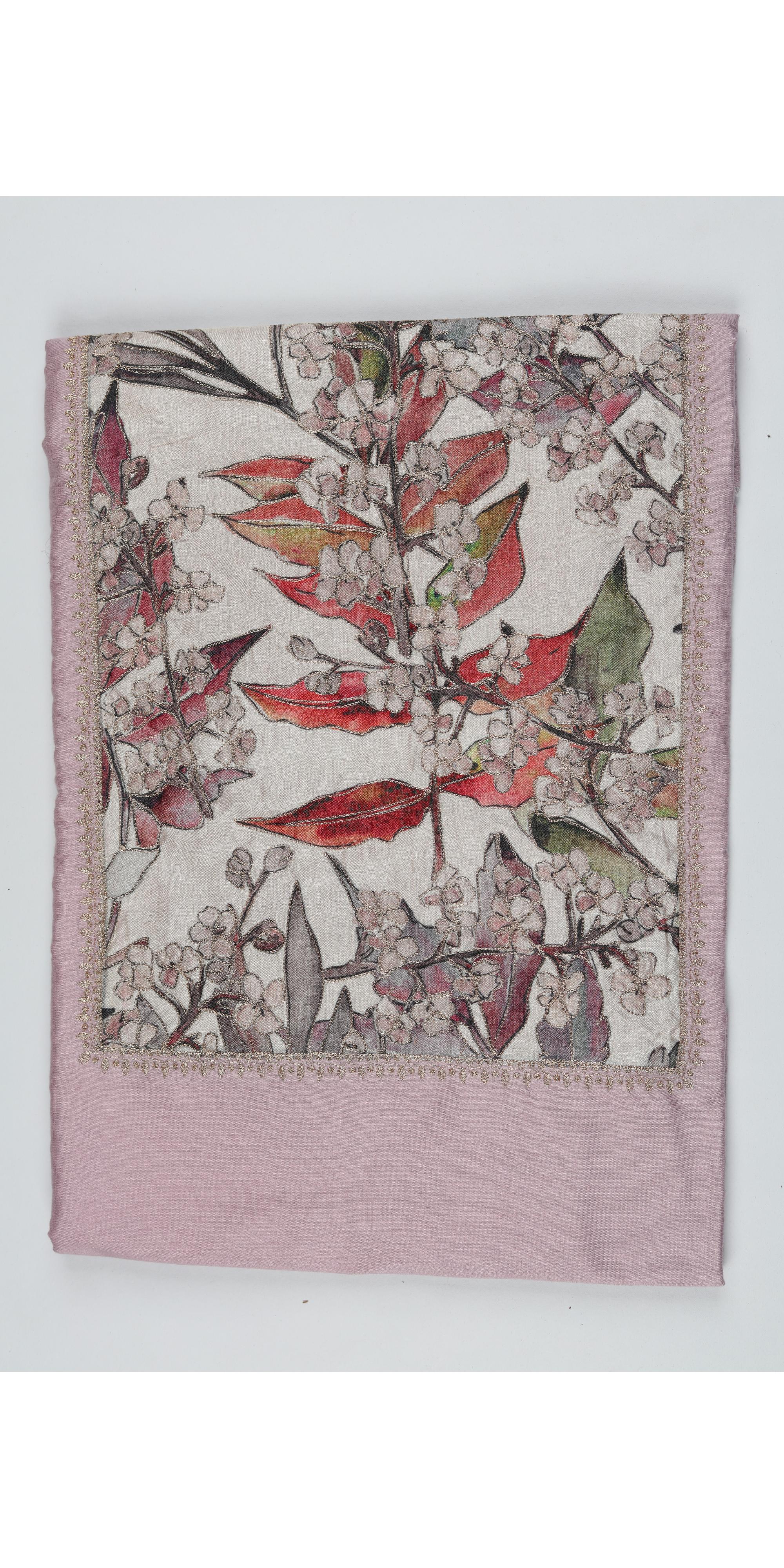 Cotton Silk 3 Piece Unstitched Set -302