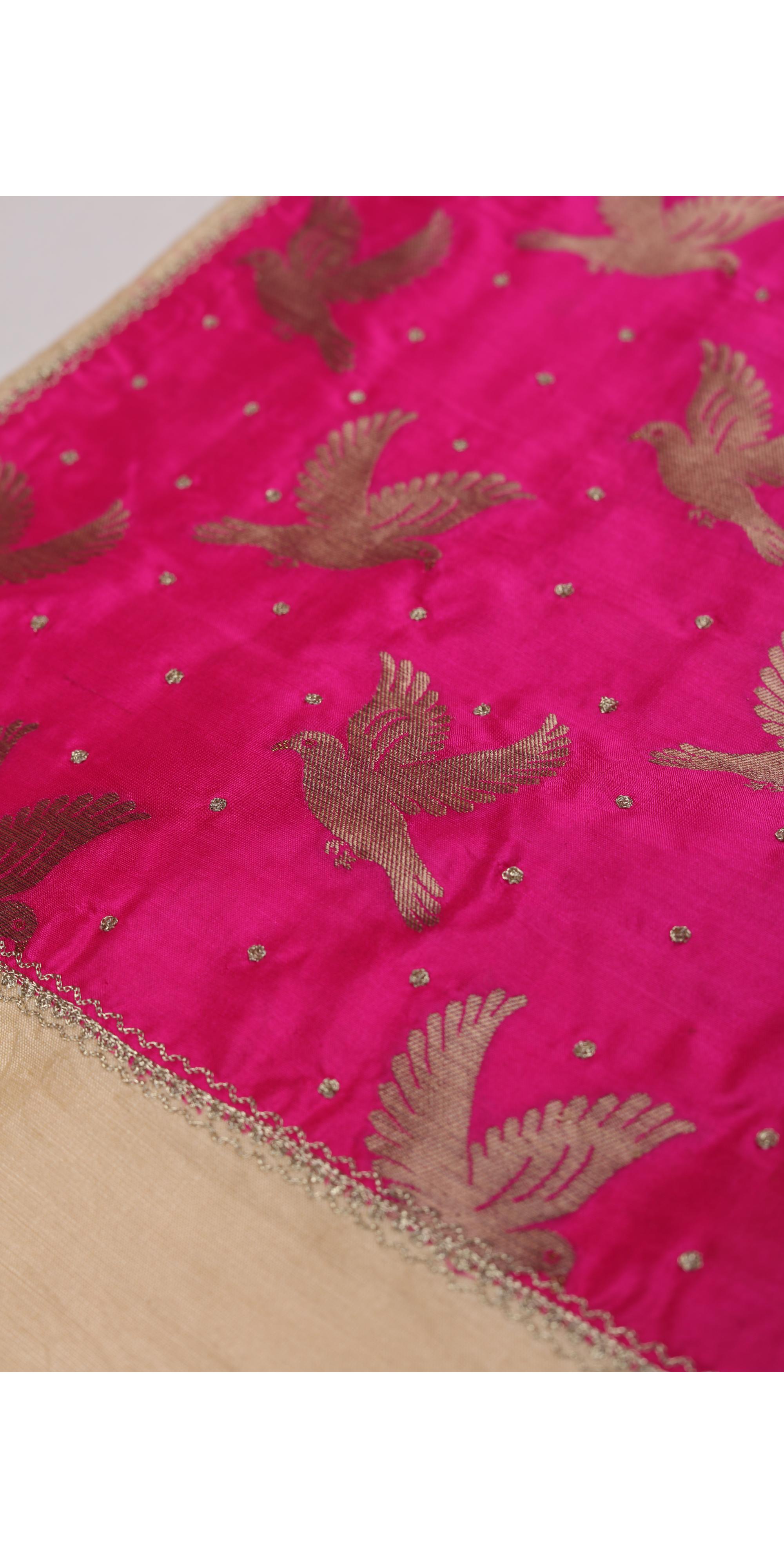 Cotton Silk 3 Piece Unstitched Set -303