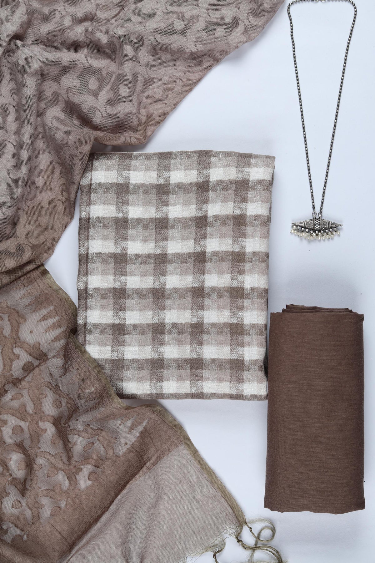 Cotton  3 Piece Unstitched Set -306