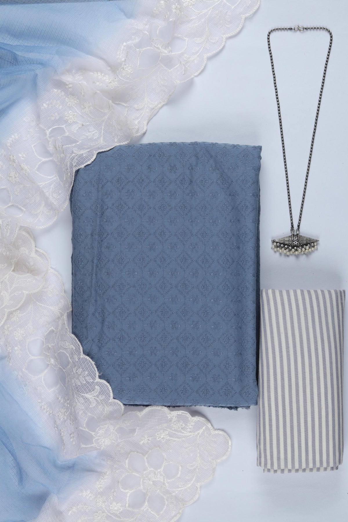 Cotton  3 Piece Unstitched Set -310