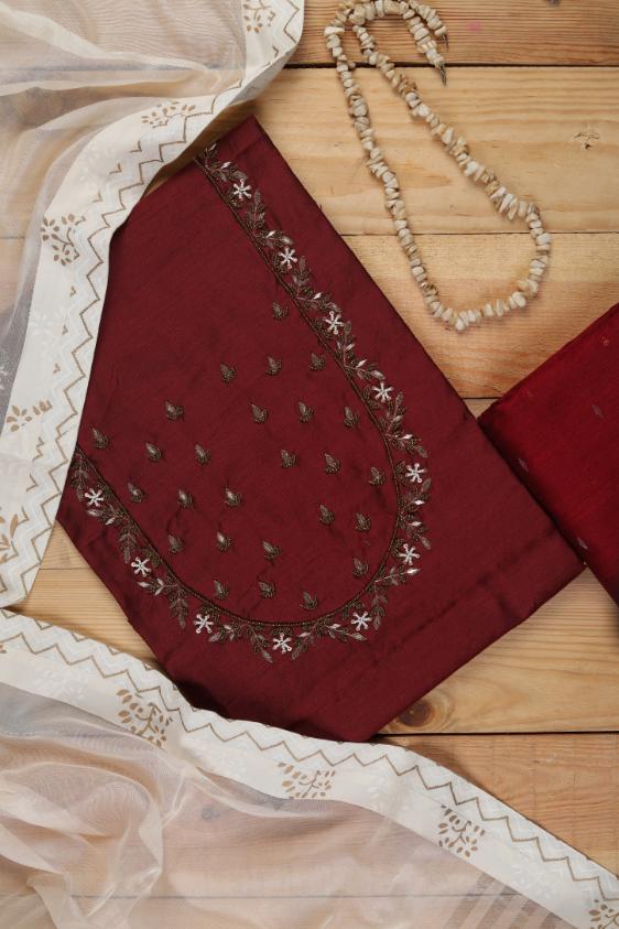Embroidered Cotton Silk Set-3