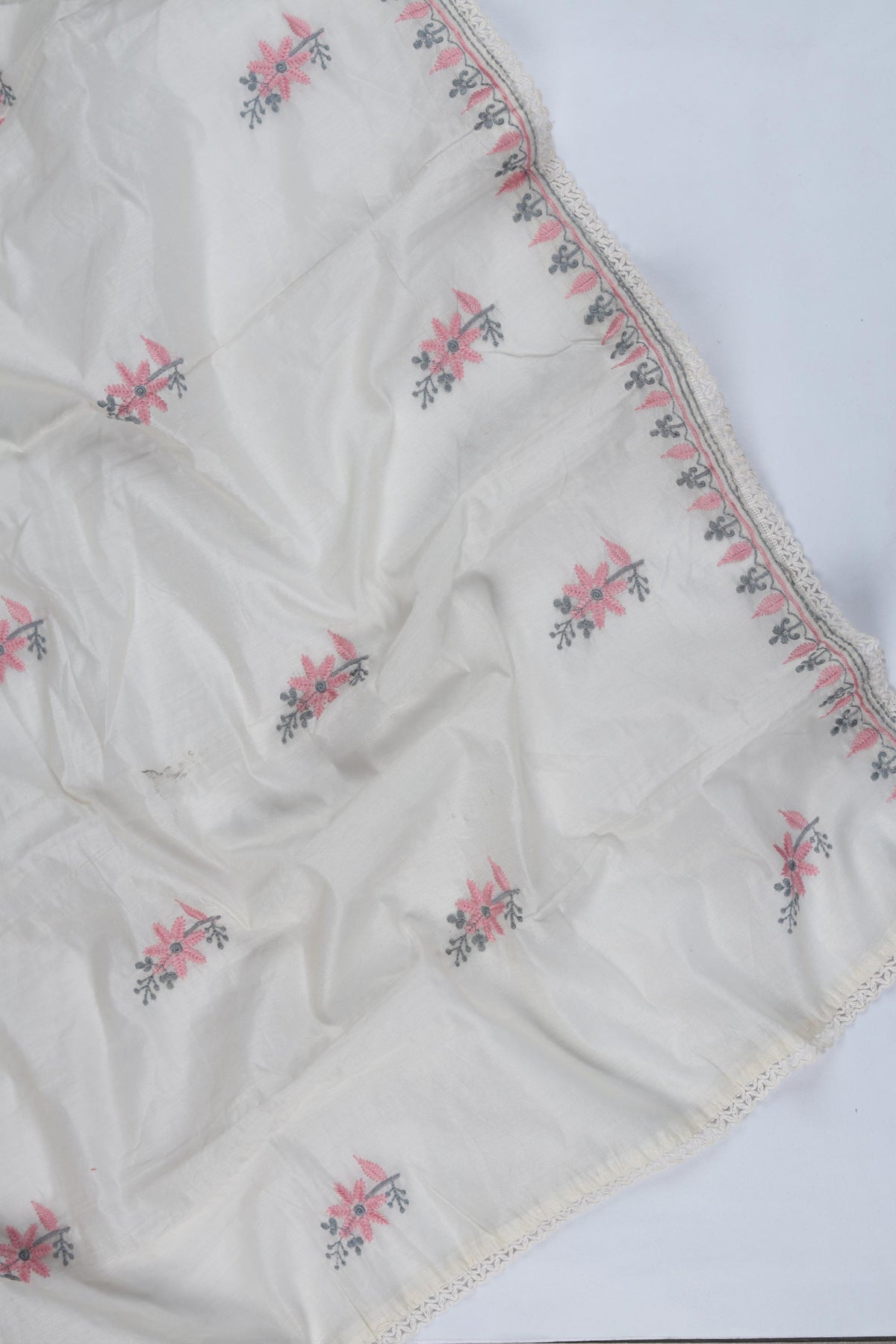 Chanderi Piece Unstitched Suit Set – Classic Ethnic Style-346