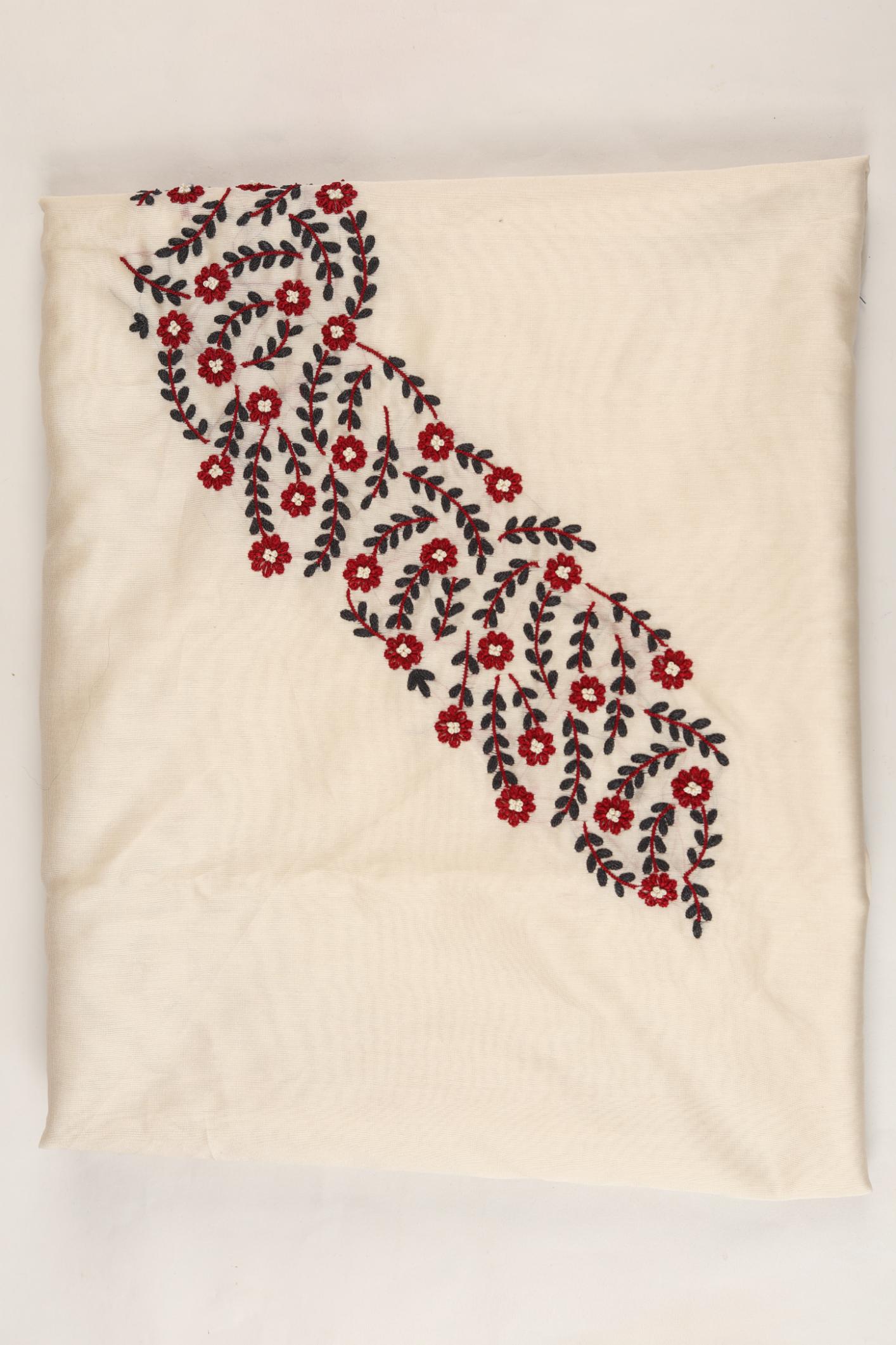 Embroidered Chanderi Kurta Fabric -117