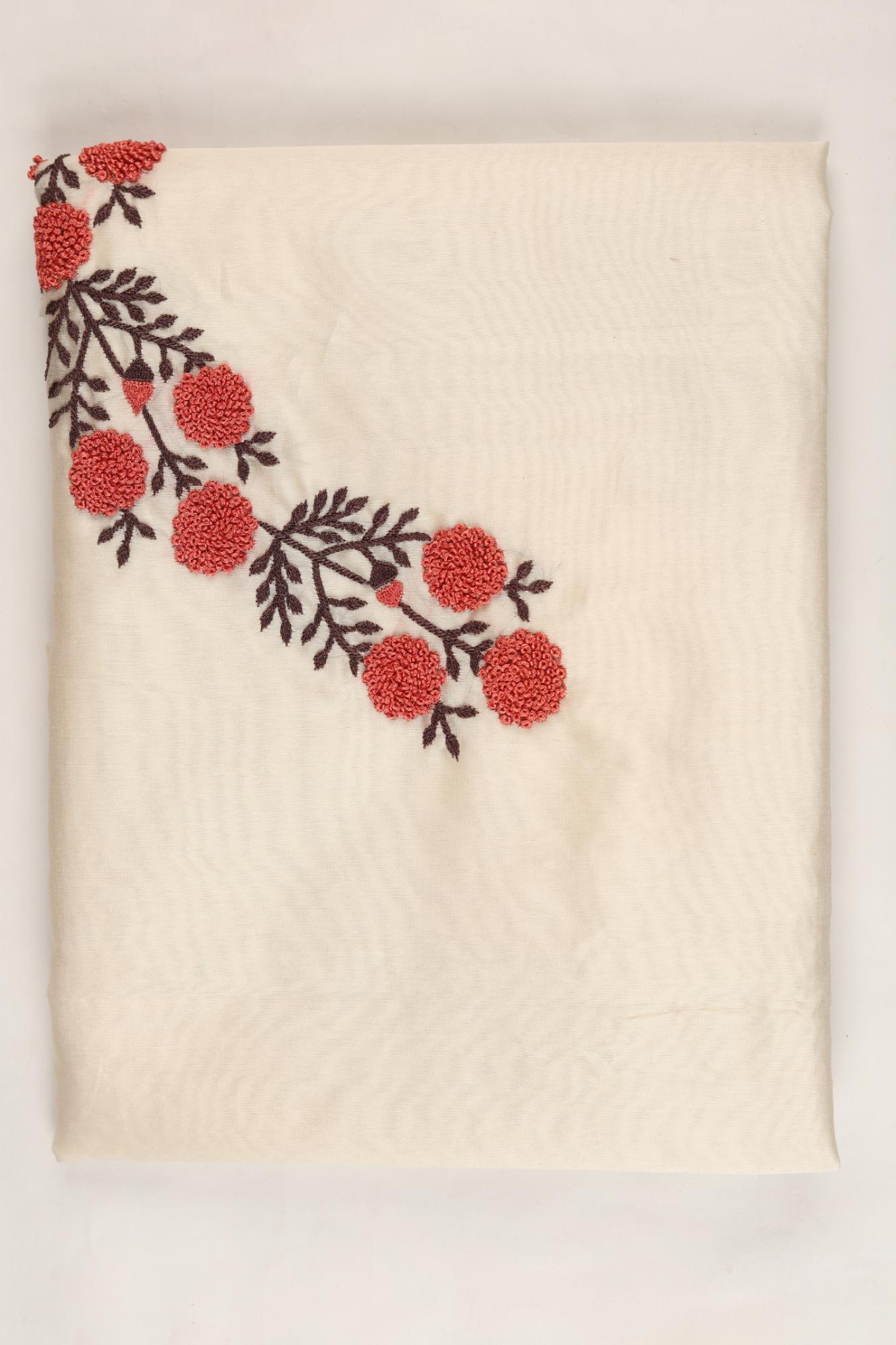 Embroidered Chanderi Kurta Fabric -119