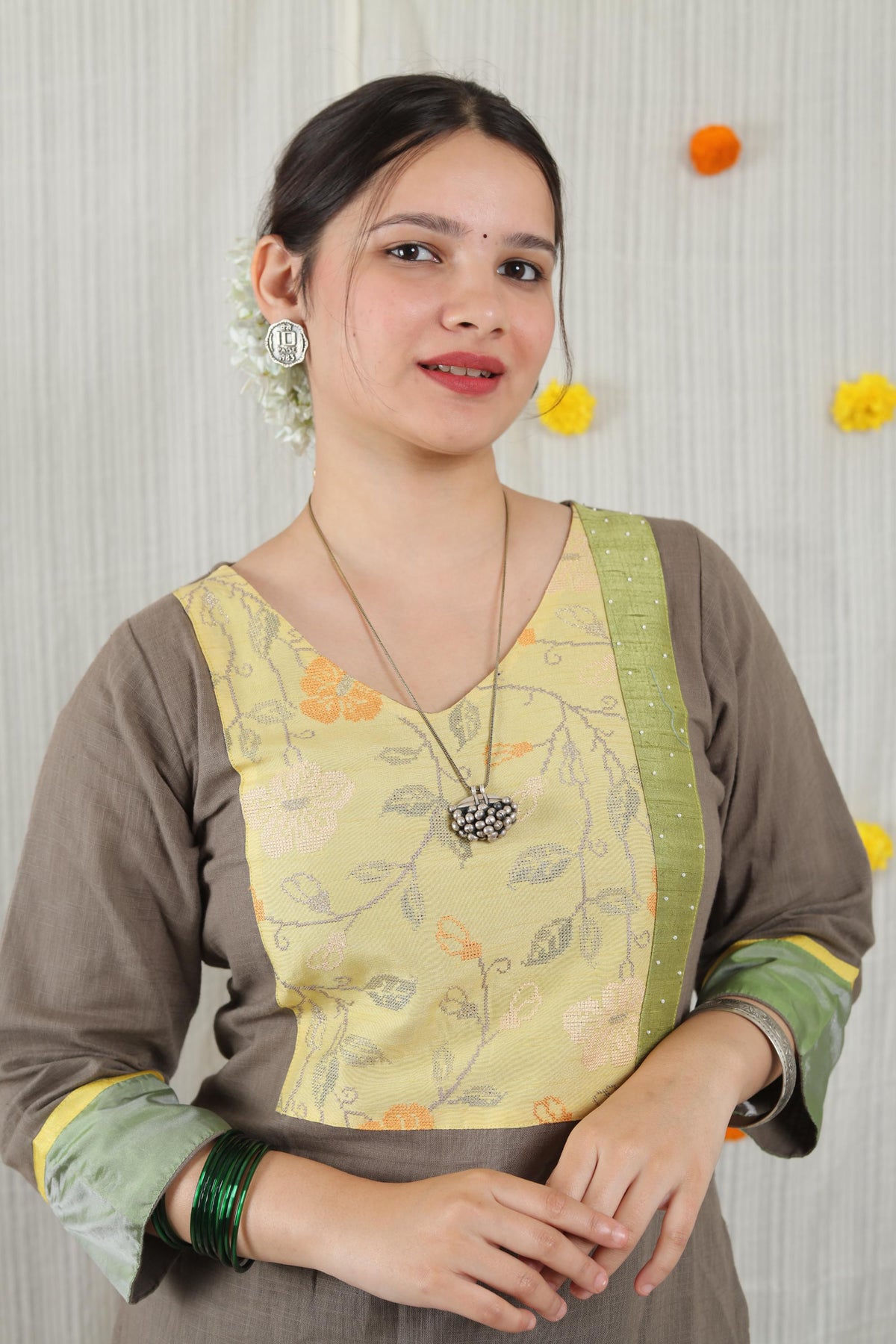 Cotton Ready-to-Wear Kurta - Elegant Ethnic Design NAV-002