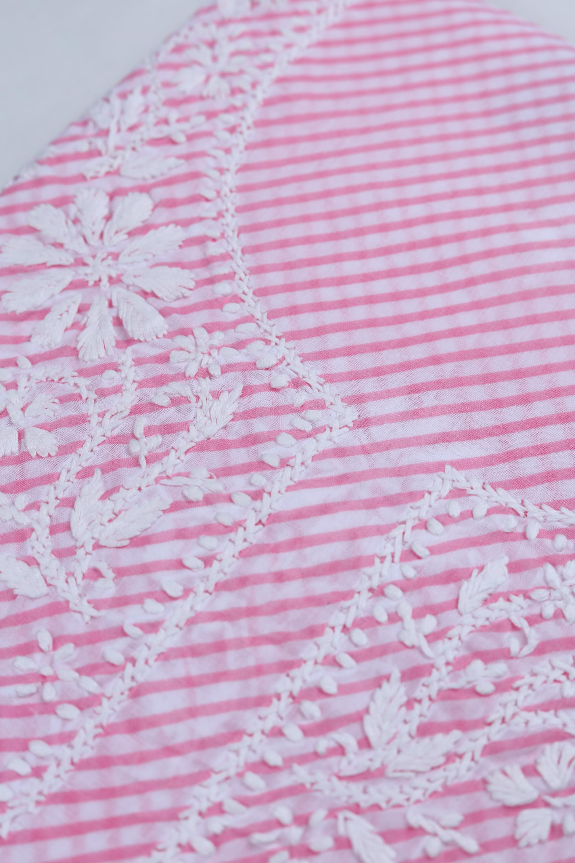 Lucknowi leheriya cotton Kurta Fabric -121