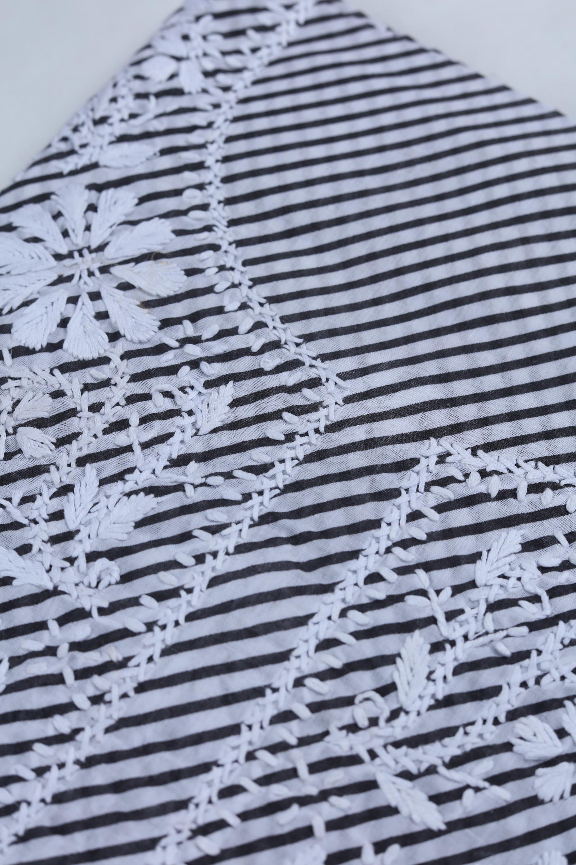 Lucknowi leheriya cotton Kurta Fabric -122