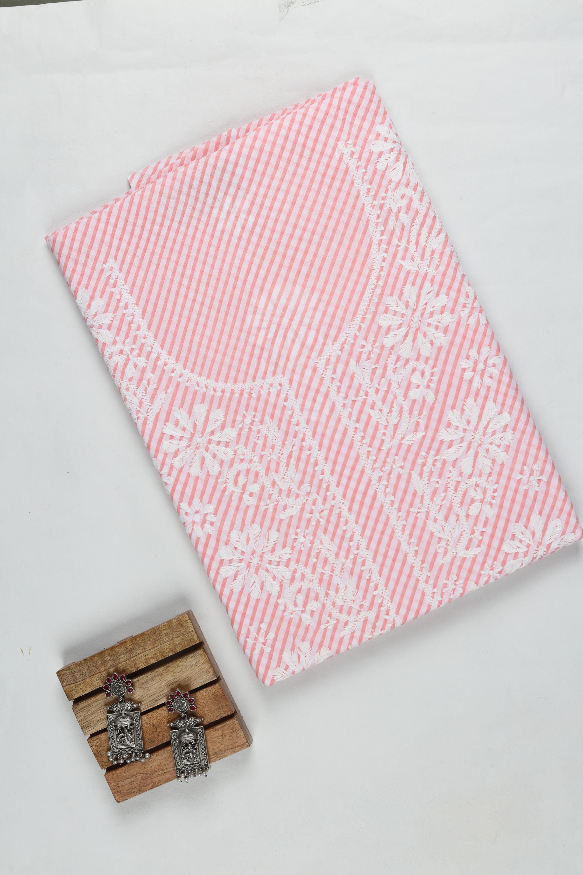 Lucknowi leheriya cotton Kurta Fabric -125