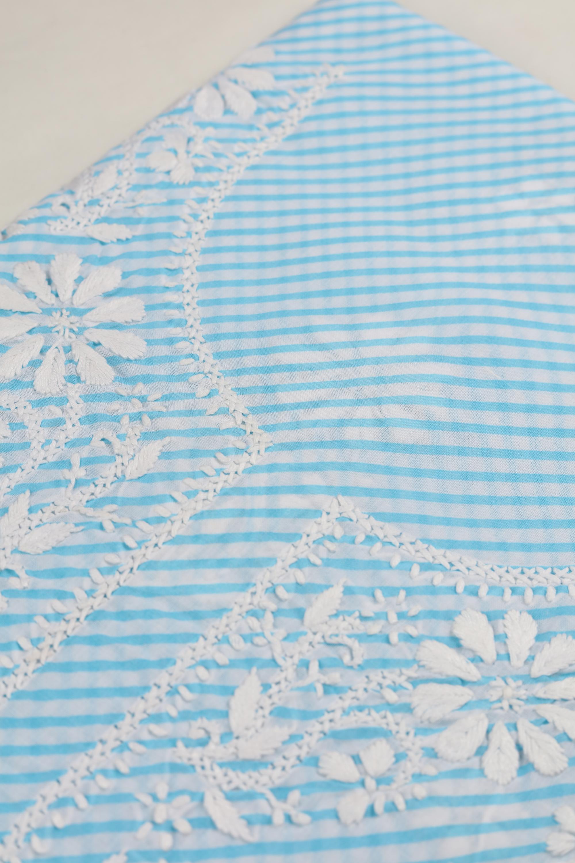 Lucknowi leheriya cotton Kurta Fabric -127