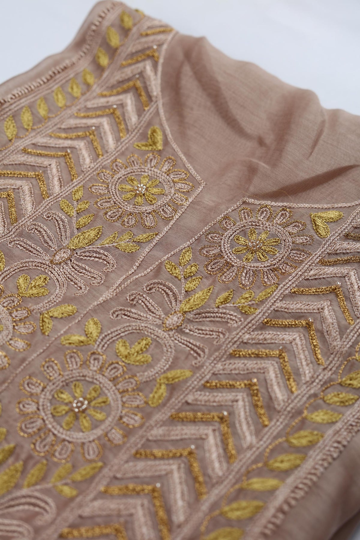 Chanderi Silk Piece Unstitched Suit Set – Classic Ethnic Style-363