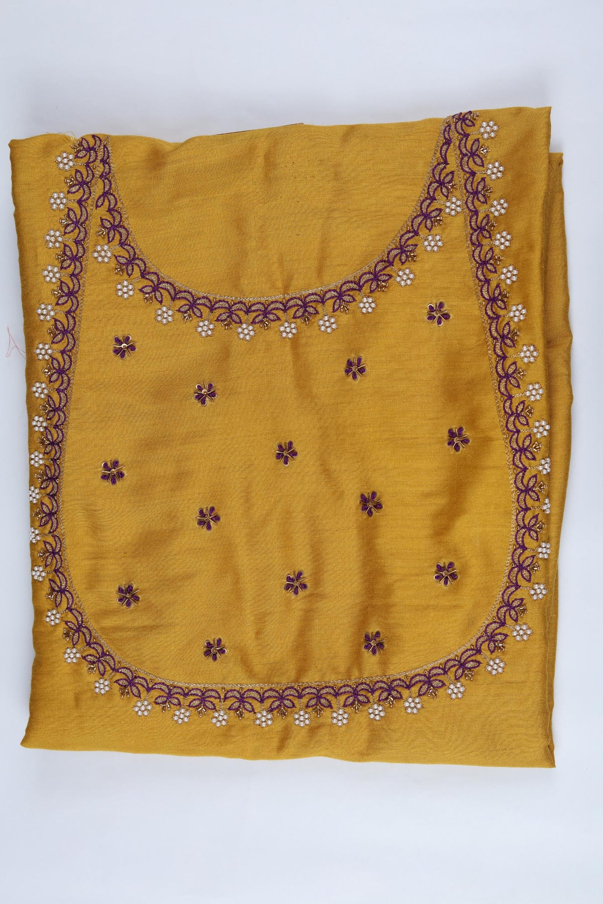 Chanderi Silk Piece Unstitched Suit Set – Classic Ethnic Style-371