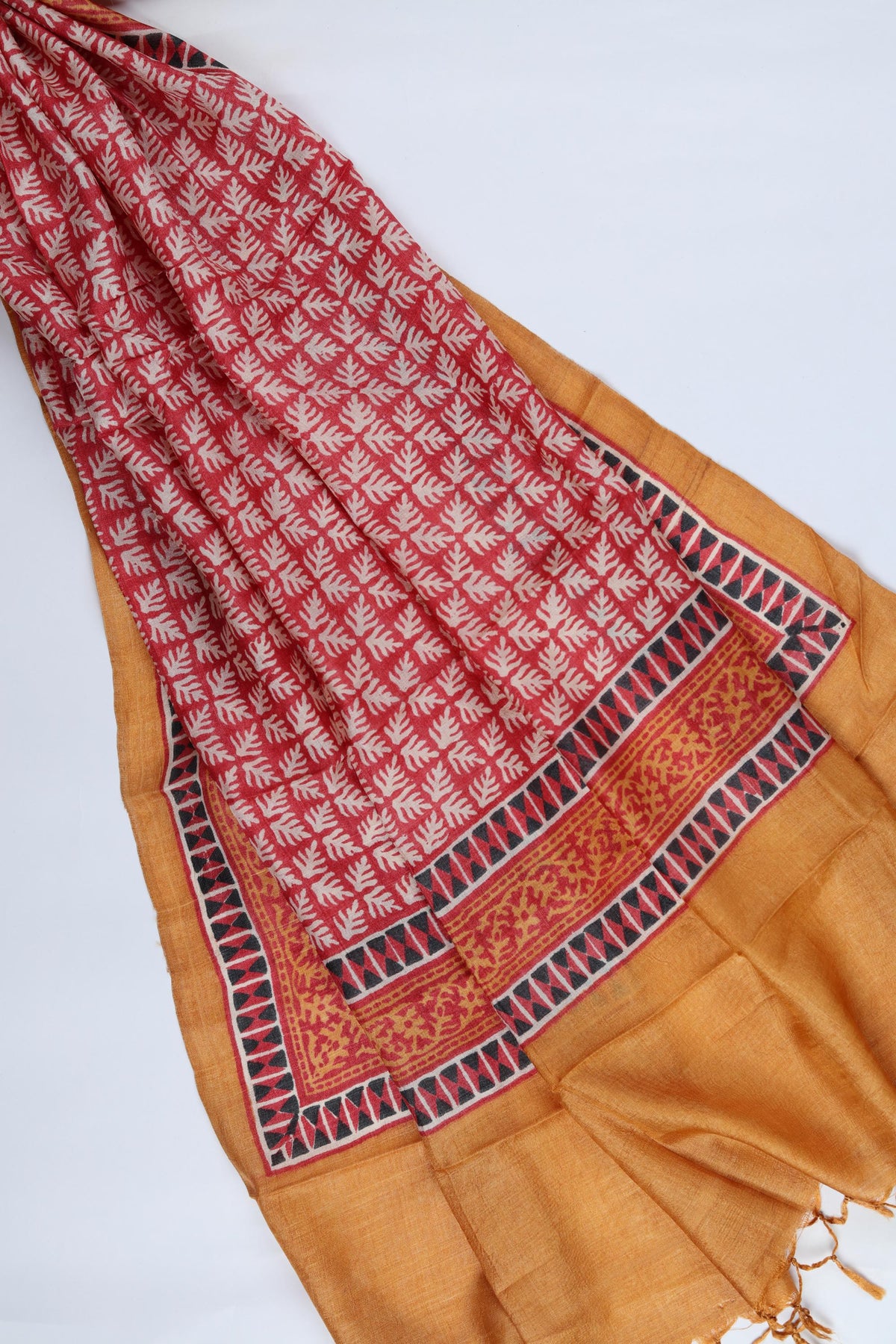 Chanderi Silk Piece Unstitched Suit Set – Classic Ethnic Style-374