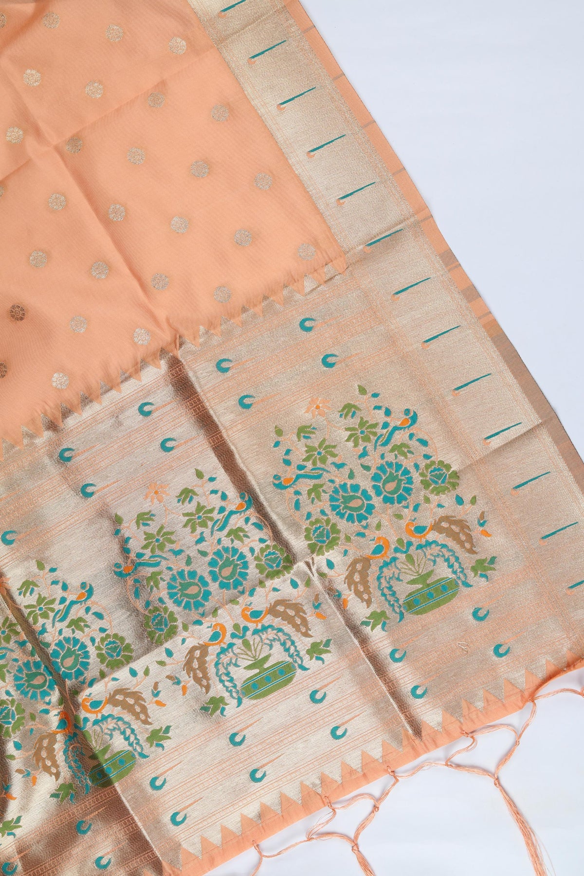 Pure Silk 2 Piece Unstitched Suit Set – Classic Ethnic Style-383