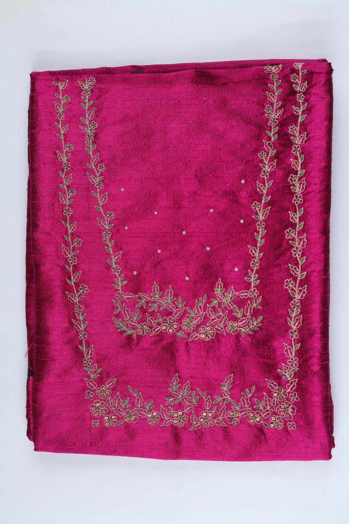 Raw Silk 2 Piece Unstitched Suit Set – Classic Ethnic Style-396