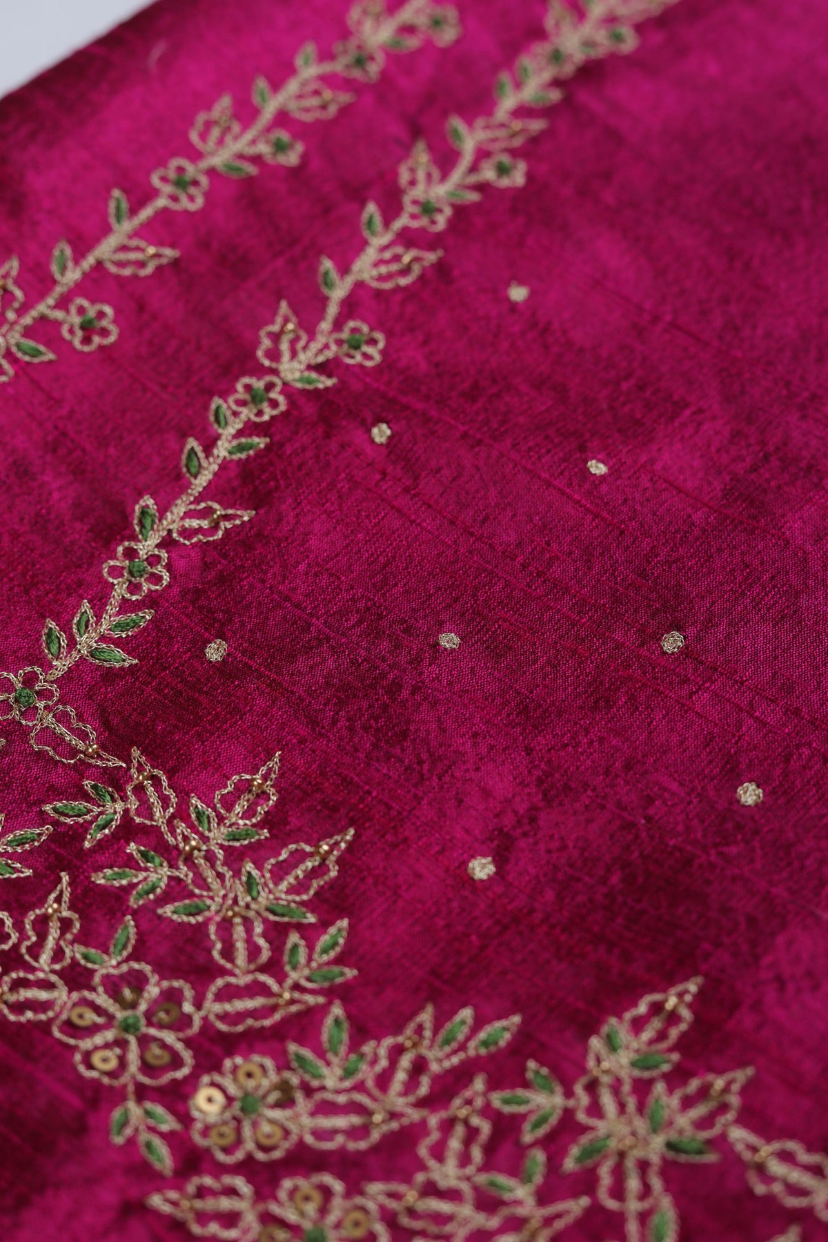 Raw Silk 2 Piece Unstitched Suit Set – Classic Ethnic Style-396