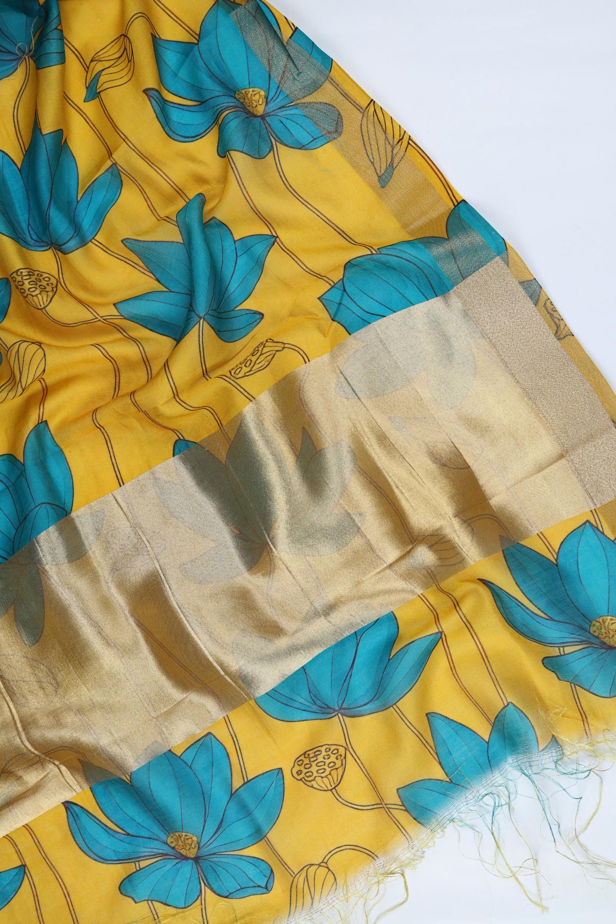 Chanderi Silk 3 Piece Unstitched Suit Set – Classic Ethnic Style-388