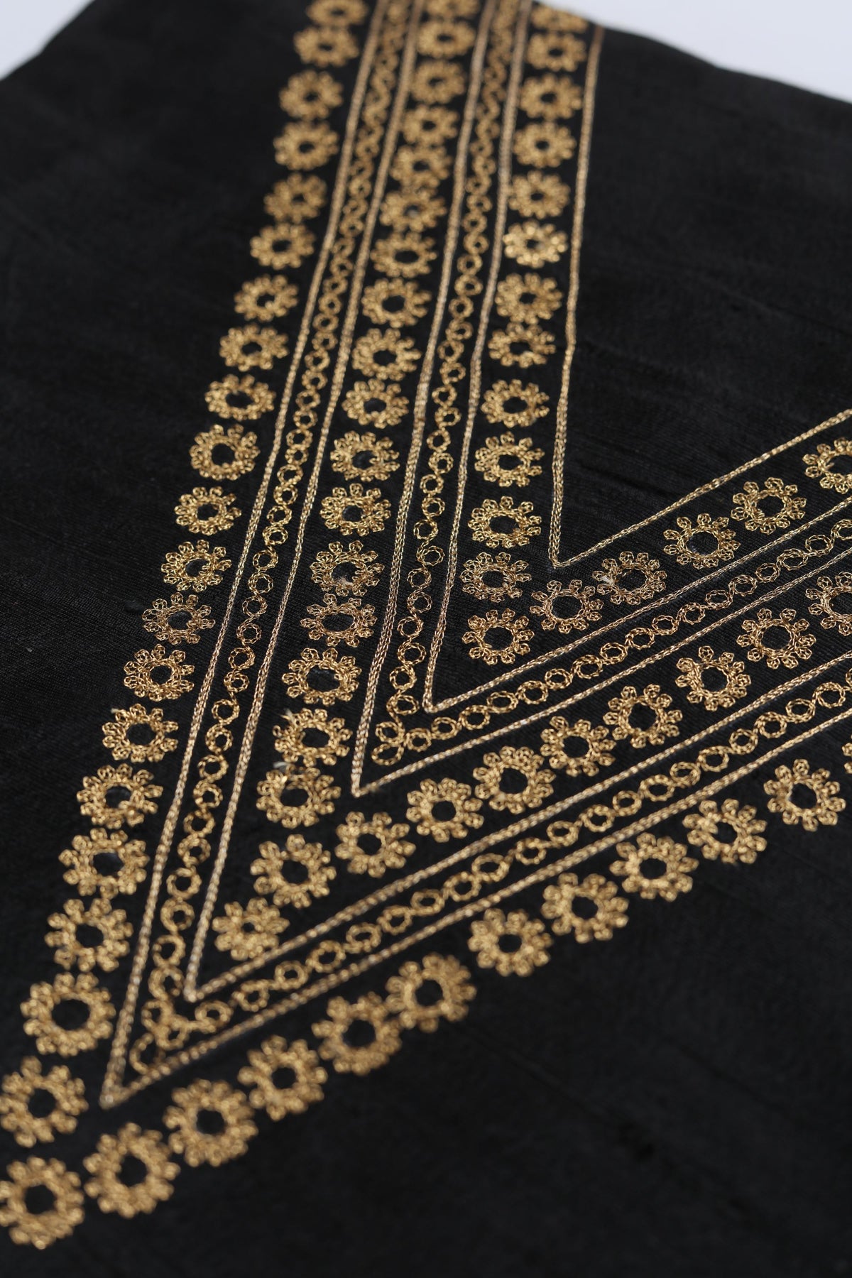 Raw Silk 3 Piece Unstitched Suit Set – Classic Ethnic Style-394