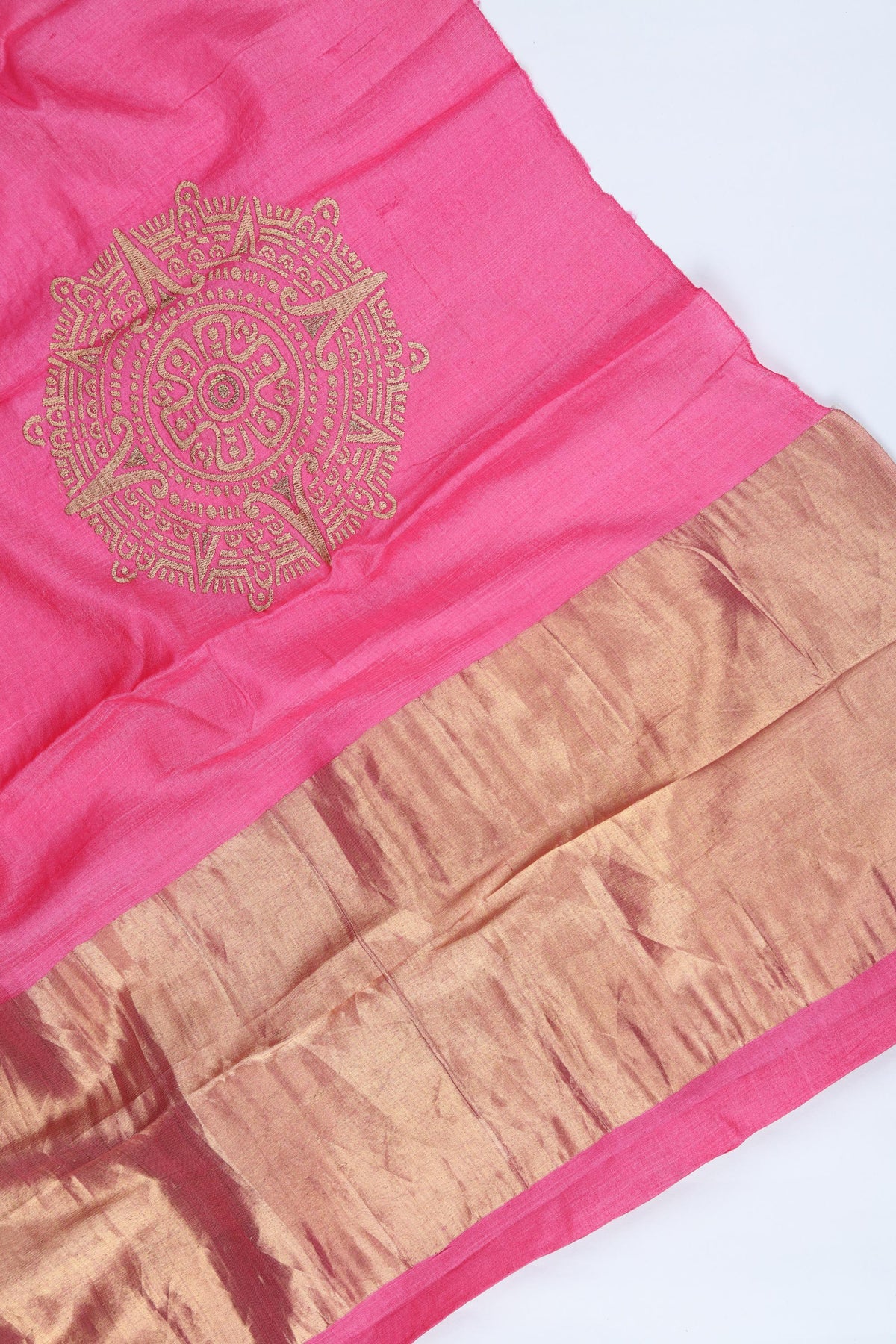 Tussar Silk 3 Piece Unstitched Suit Set – Classic Ethnic Style-402