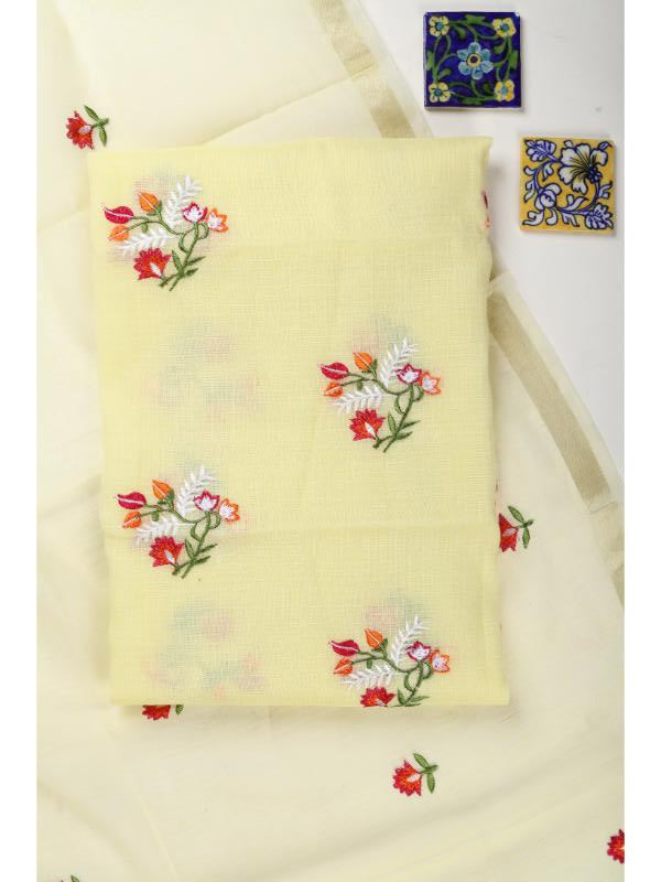 Yellow Floral Kota