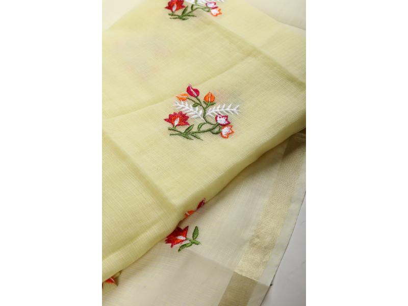 Yellow Floral Kota