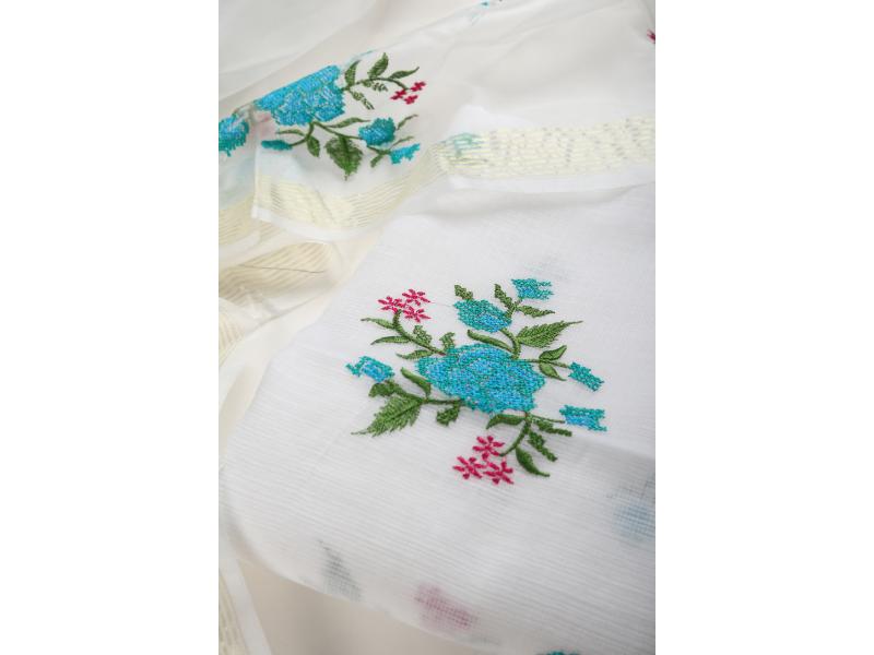 Blue Floral Kota