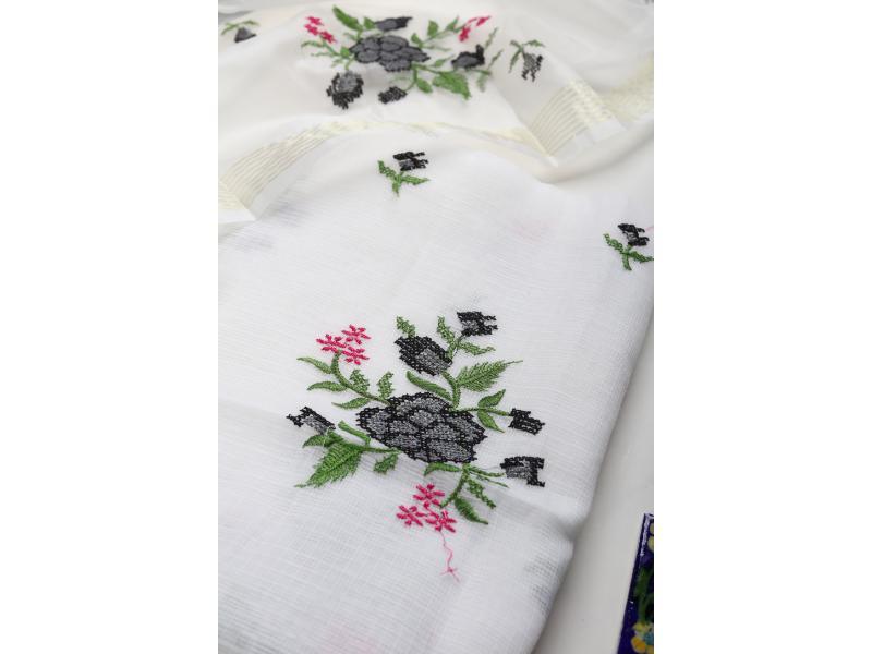 Black Floral Kota