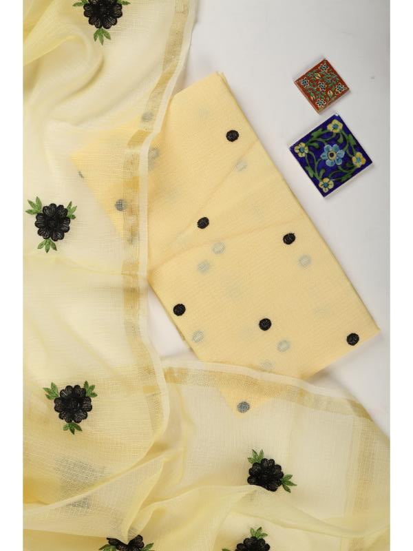 Yellow & Black polka dot