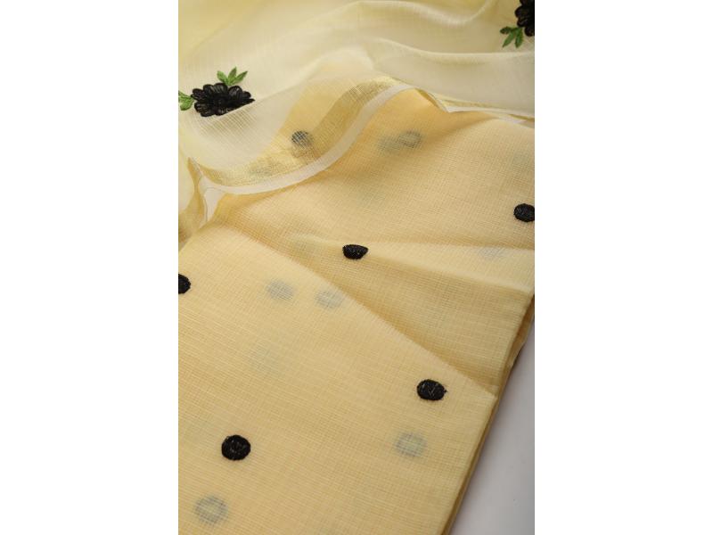 Yellow & Black polka dot