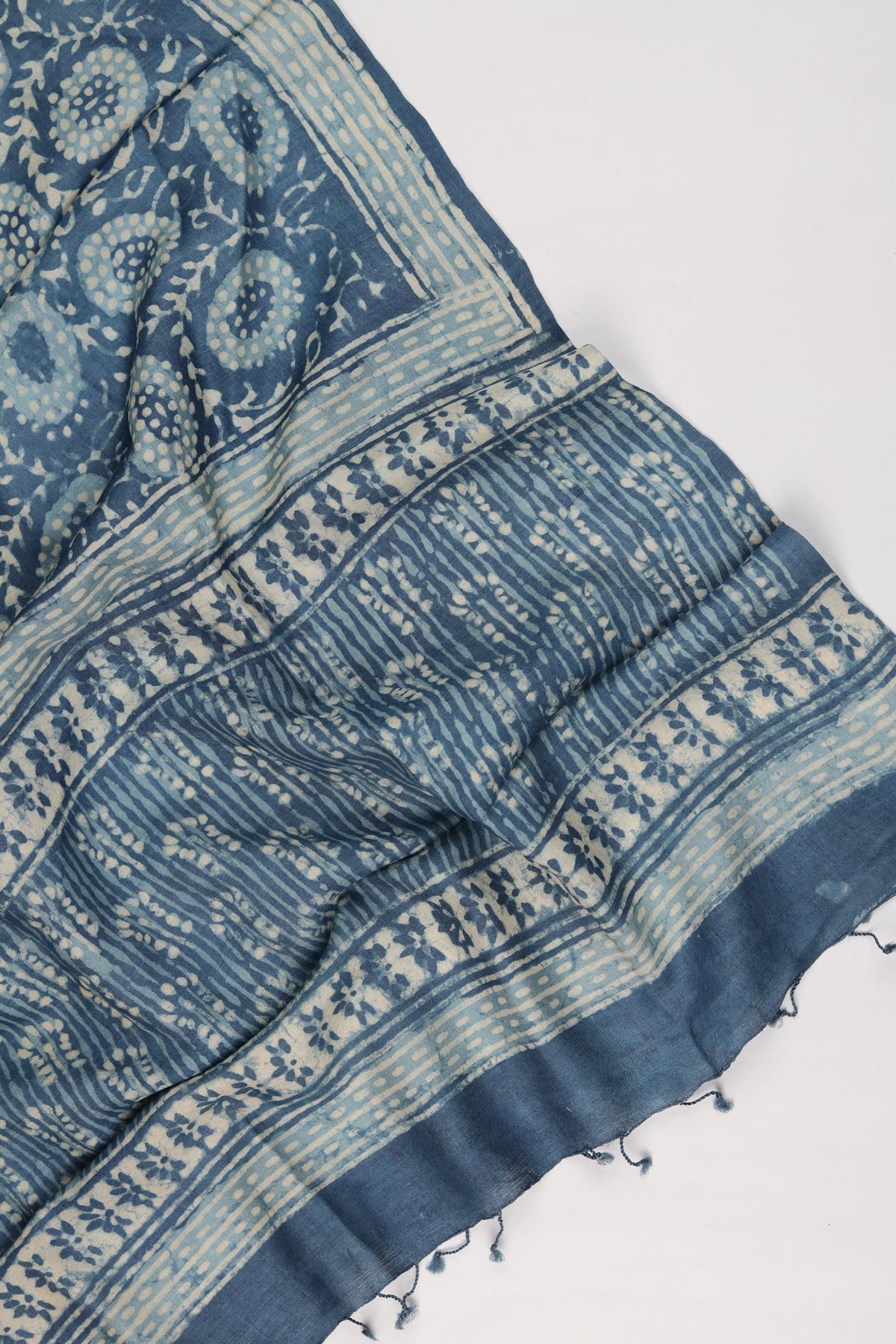 Tussar Silk 3 Piece Unstitched Suit Set – Classic Ethnic Style-412