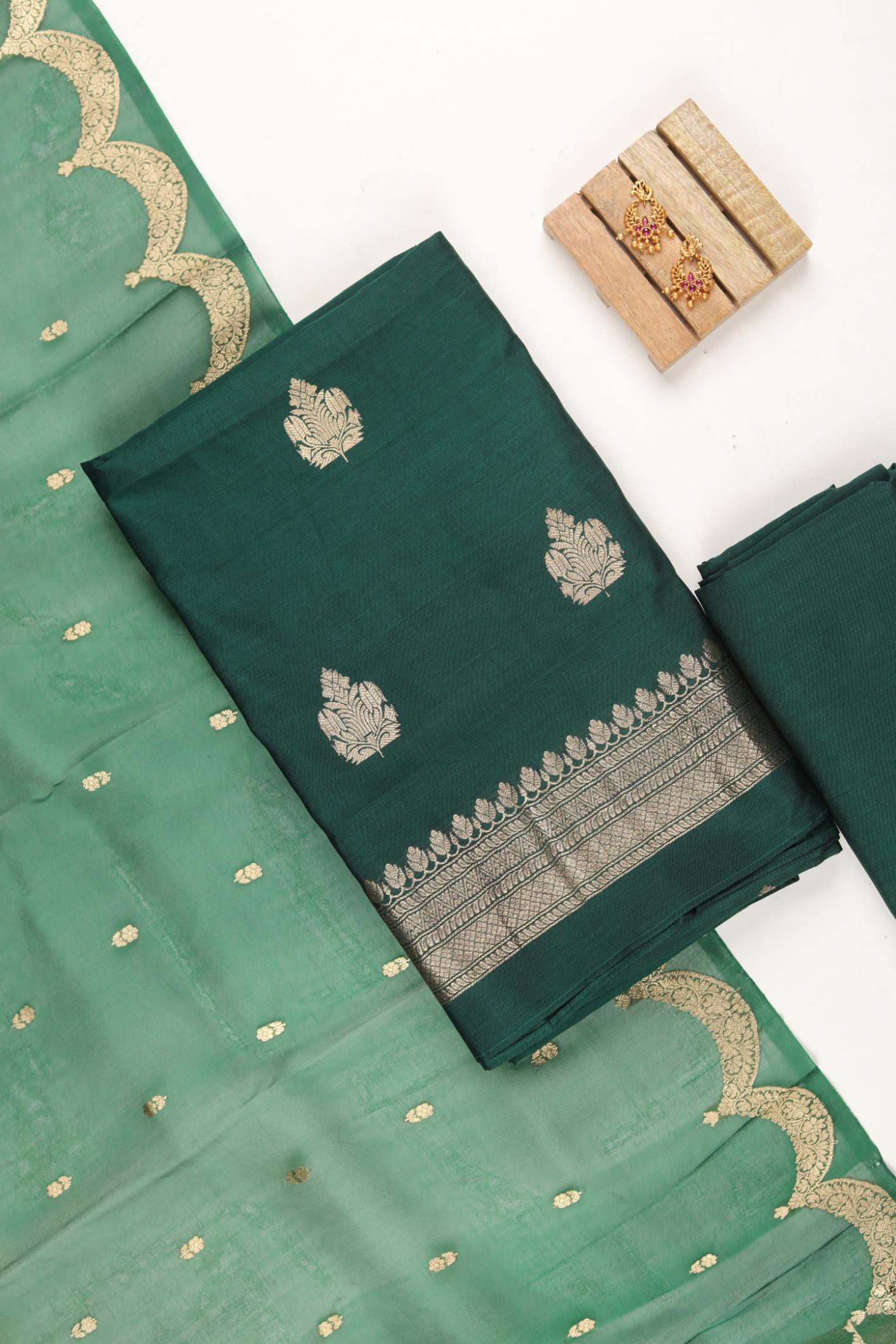 Pure Katan Banarasi Silk  Set -01